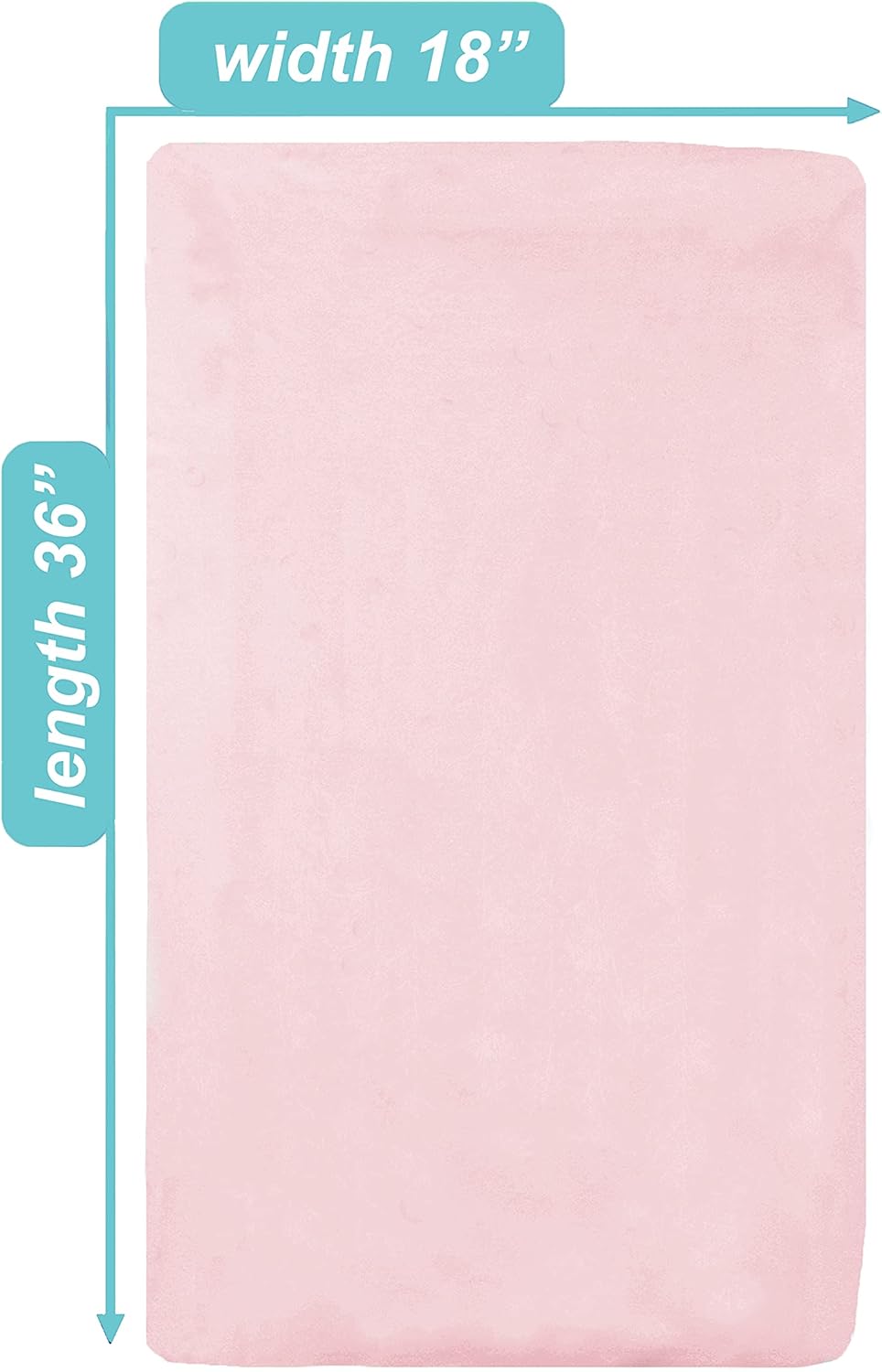 American Baby Company 100% Natural Cotton Fitted Cradle/Bassinet Sheet 36" x 18" - Soft, Breathable & Hypoallergenic Bed Sheet, Baby Pink, Neutral for Boys & Girls