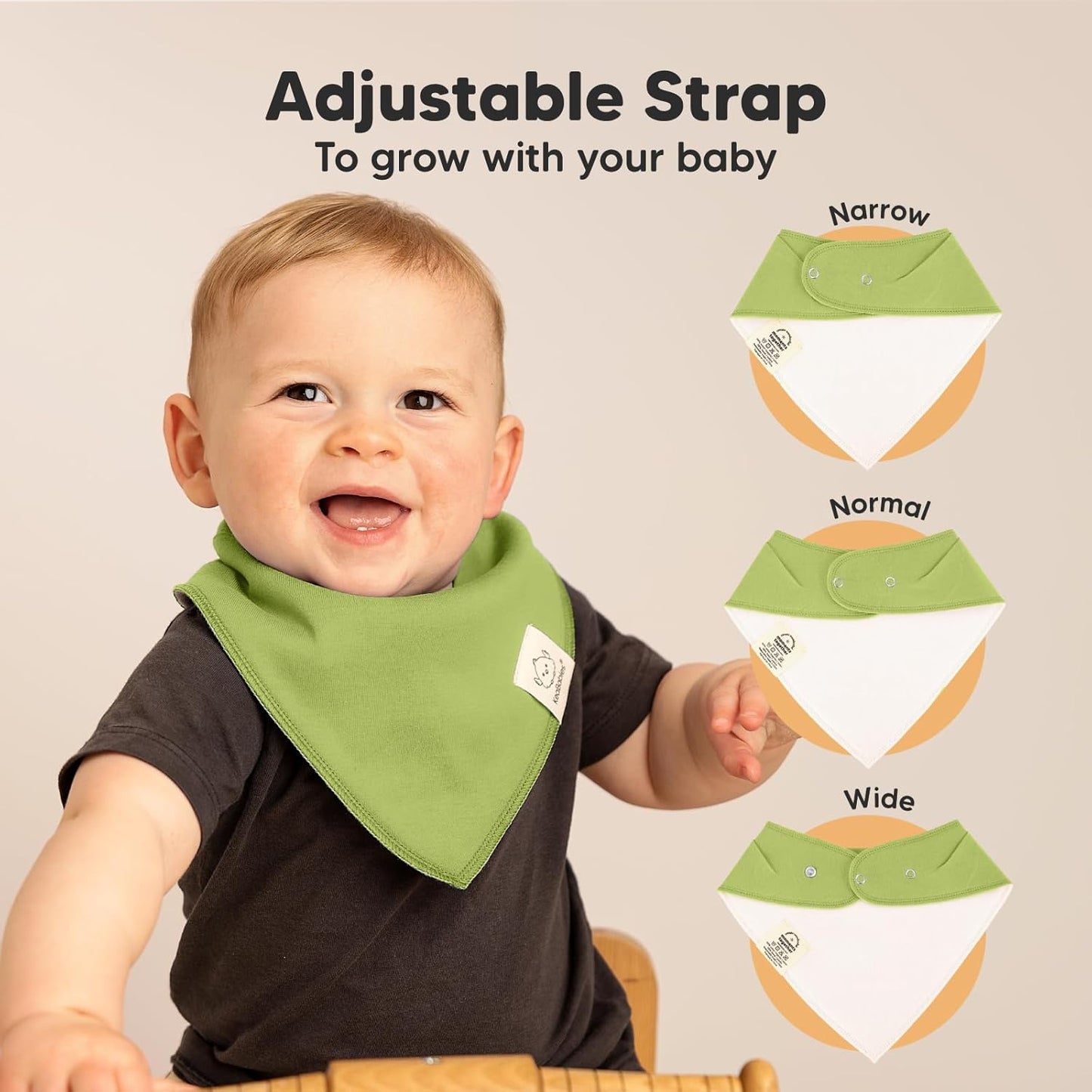 KeaBabies 10-Pack Organic Baby Bandana Bibs for Girls - Super Absorbent Triangle Baby Bibs for Drooling and Teething Infant, 100% Cotton Extra Soft for Newborn, Infant 0-36 Months (Brave)