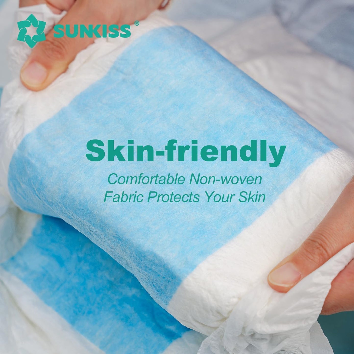 SUNKISS TrustPlus Adult Diapers with Maximum Absorbency, Unisex Disposable Incontinence Briefs with Tabs for Men and Women, Odor Control, XLarge, 15 Count