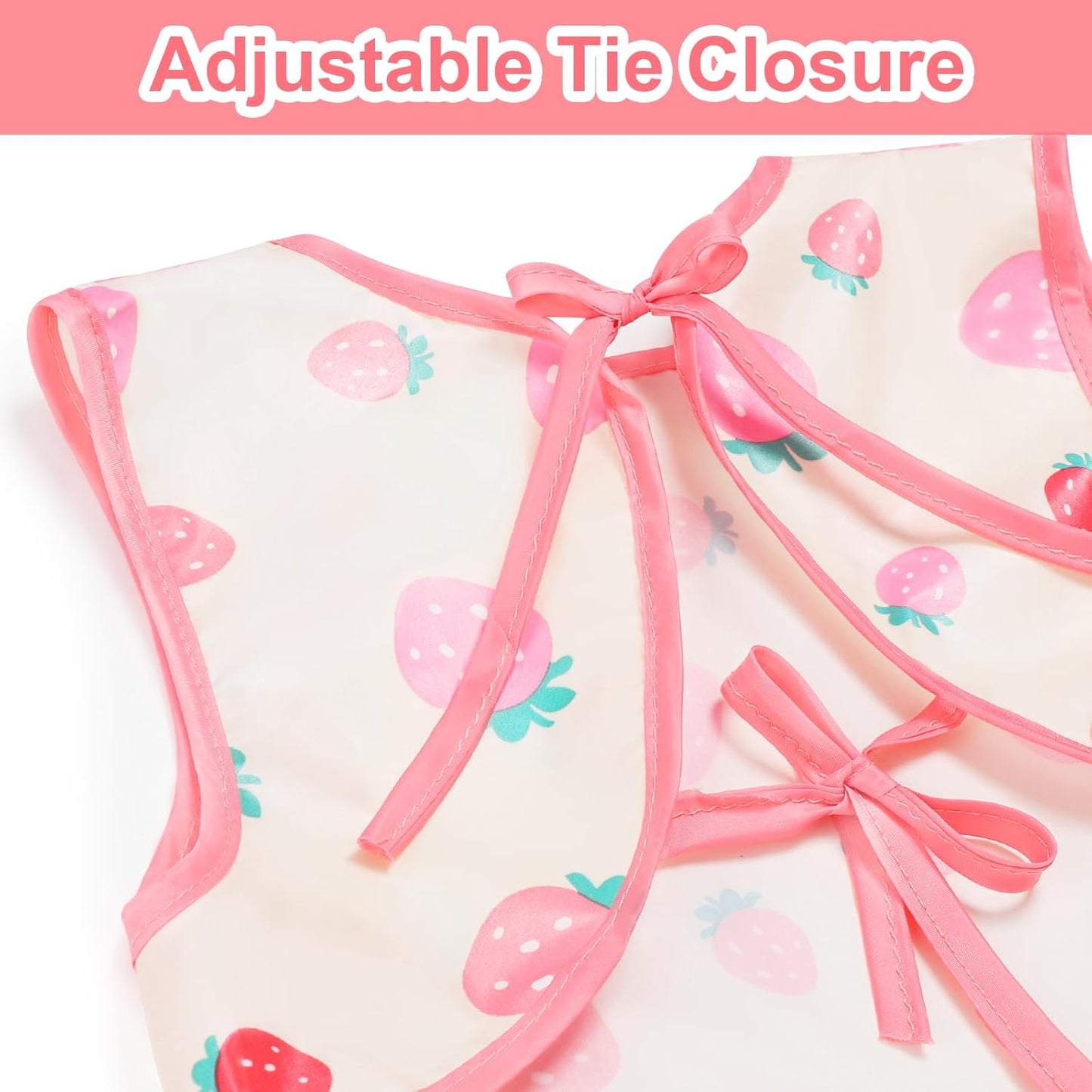 Accmor Baby Bibs, Waterproof Baby Toddler Bibs, Apron Smock Bib for Baby Boys Girls, Essential Must Have for Eating, Feeding