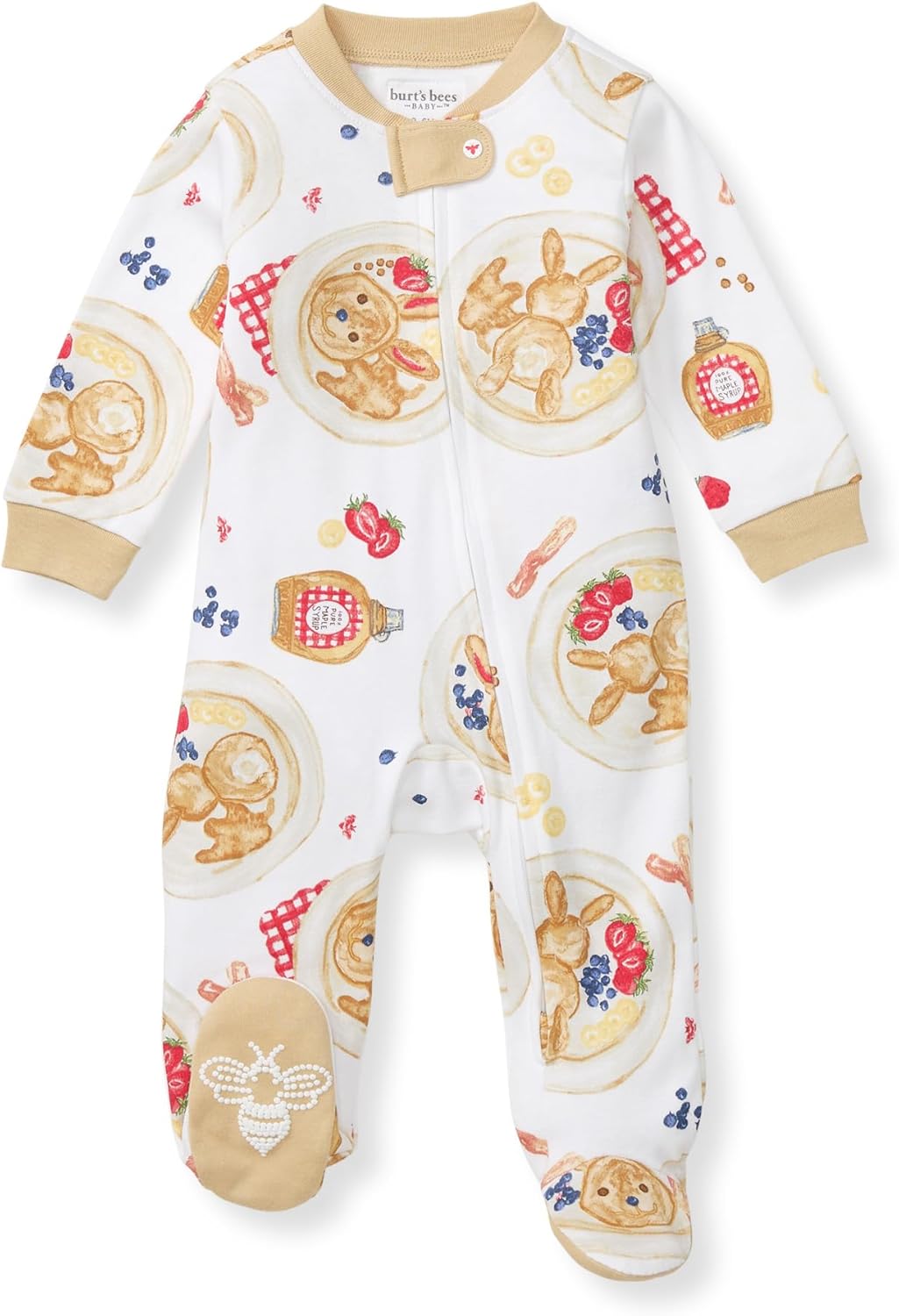 Burt’s Bees Baby Boys' One-Piece Sleep and Play 100% Organic Cotton PJs