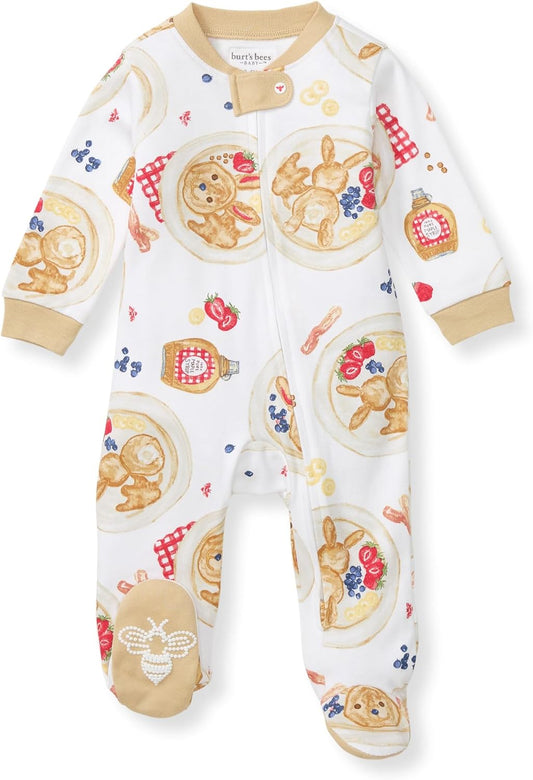 Burt’s Bees Baby Boys' One-Piece Sleep and Play 100% Organic Cotton PJs