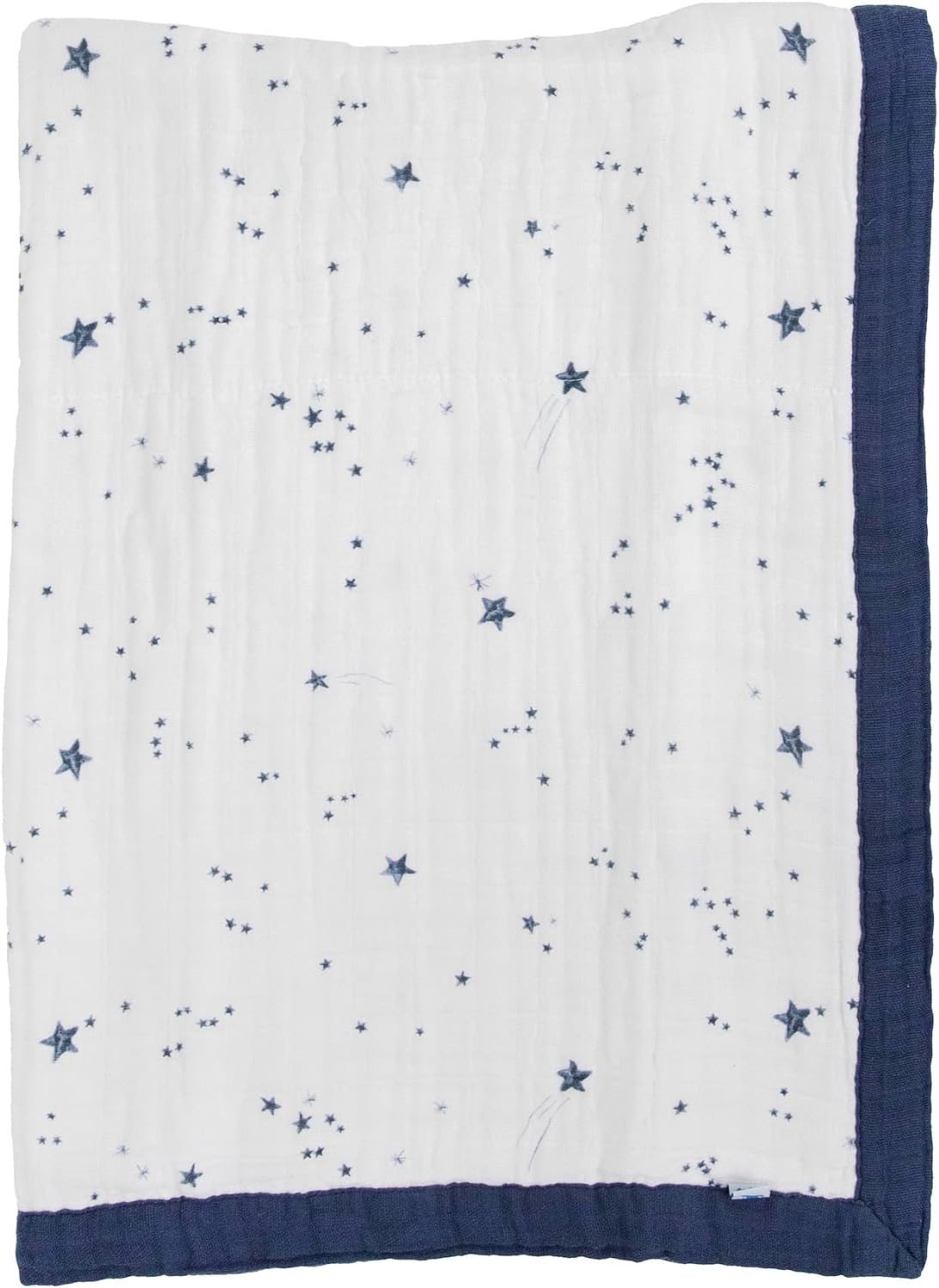 Little Unicorn Newborn Receiving Quilt | Ultra- Soft, Multi-Layered Muslin Fabric | Gift for Newborns & on-The-go (Shooting Stars)