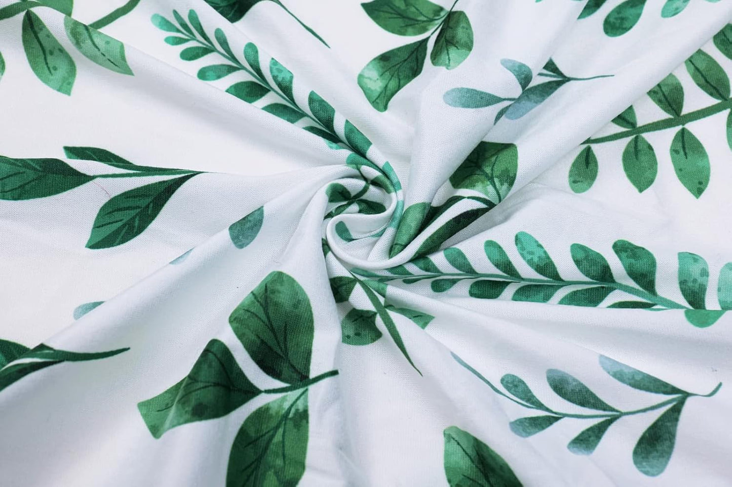 Onacosht Pack n Play Sheets 2 Pack for Baby Unisex, Stretchy Jersey Knitted Portable Mini Crib Sheets Playard Mattress Cover for Baby Boys and Girls, Watercolor Green Botanical Leaf