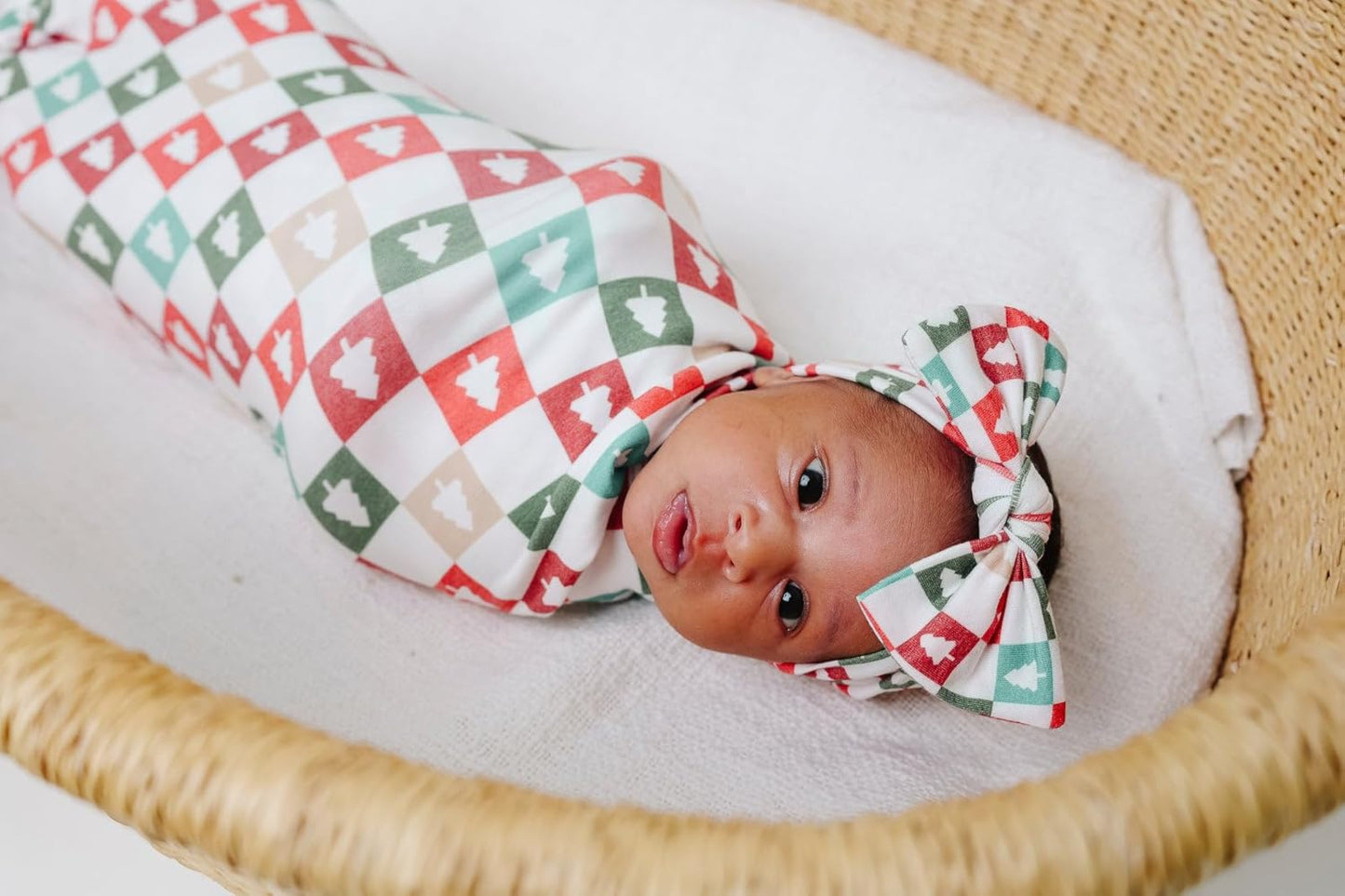 Copper Pearl Large Premium Knit Baby Swaddle Receiving Blanket 'Fraser'
