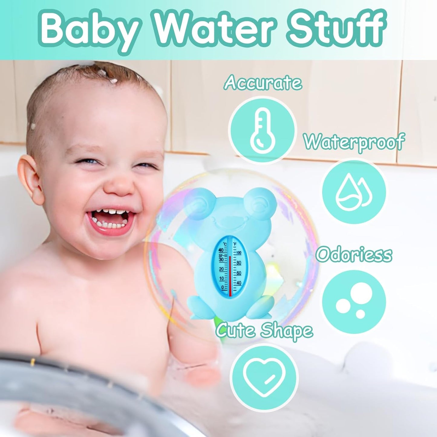 Baby Grooming Kit, Infant Safety Care Set with Hair Brush Comb Nail Clipper Nasal Aspirator,Baby Essentials Kit for Newborn Girls Boys