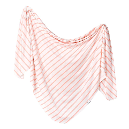 Copper Pearl Large Premium Knit Baby Swaddle Receiving Blanket Lainey