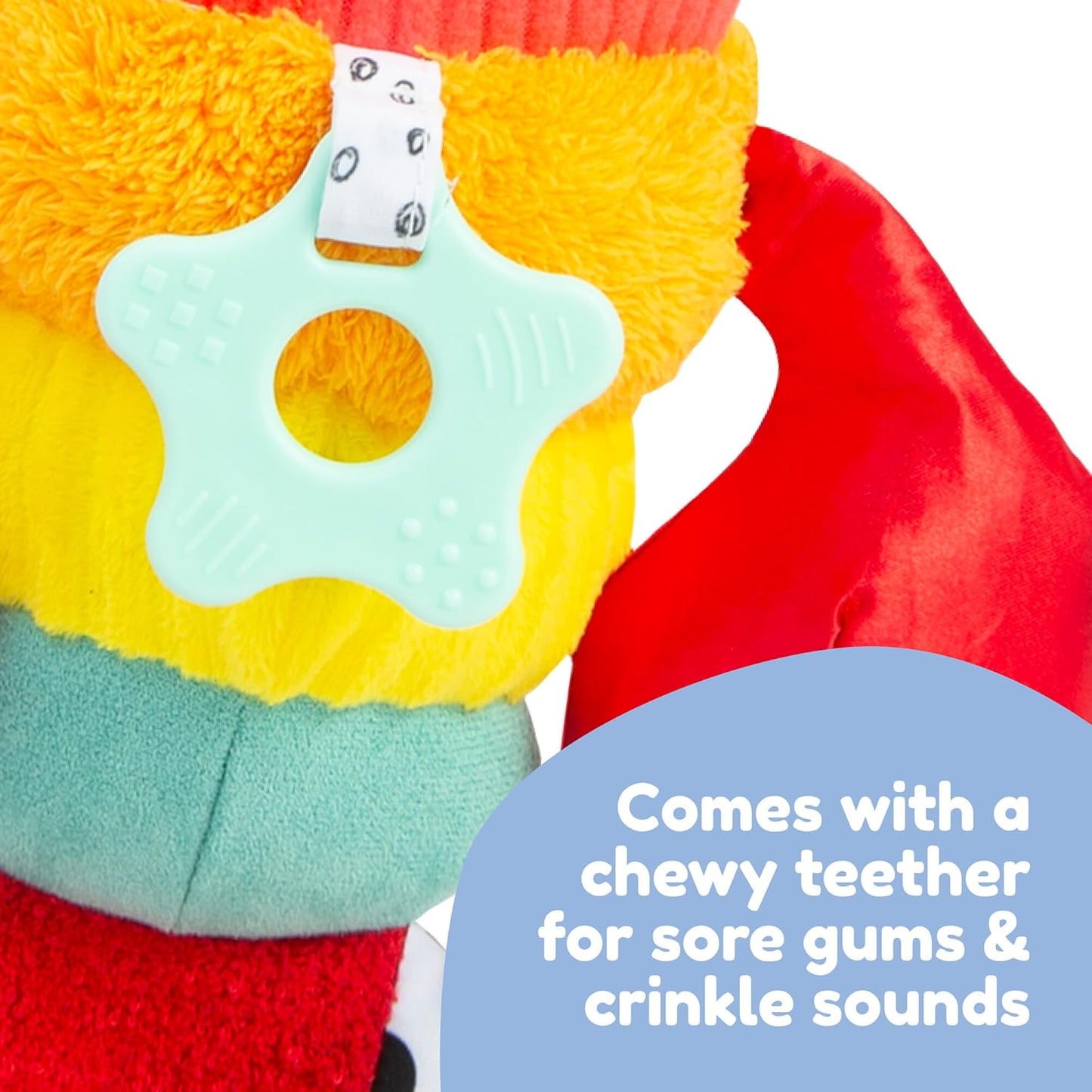 LAMAZE Liam The Lobster Clip-On Stroller and Car Seat Toy - High Contrast Baby Toys for Sensory Development - Baby and Toddler Stocking Stuffers - Ages 0 Months and Up