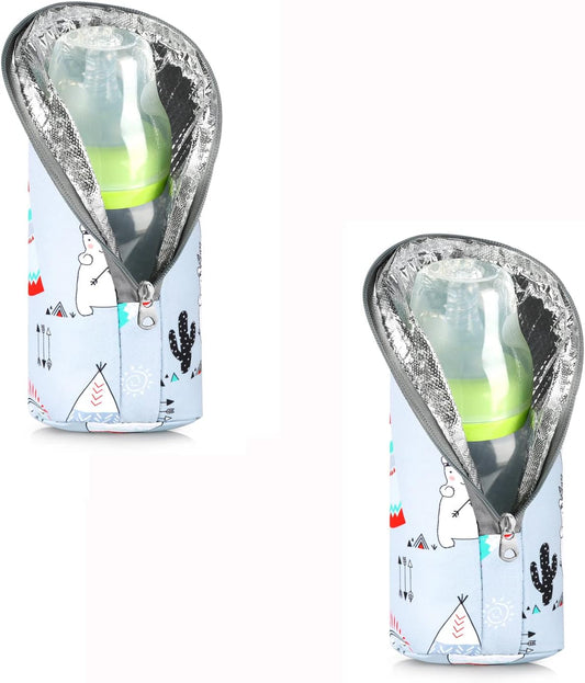 Accmor Baby Bottle Tote Bags, Insulated Breastmilk Cooler Bag, Nursing Bottle Warmer Bag for Nursing Mom Daycare Travel