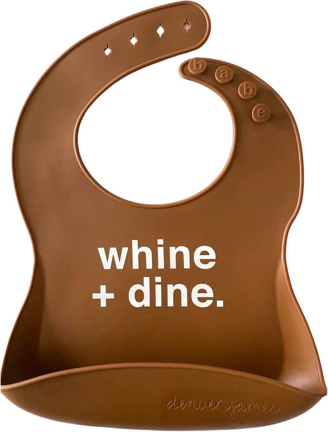 Denver James Silicone Feeding Bibs | Dishwasher Safe. Waterproof. Adjustable.