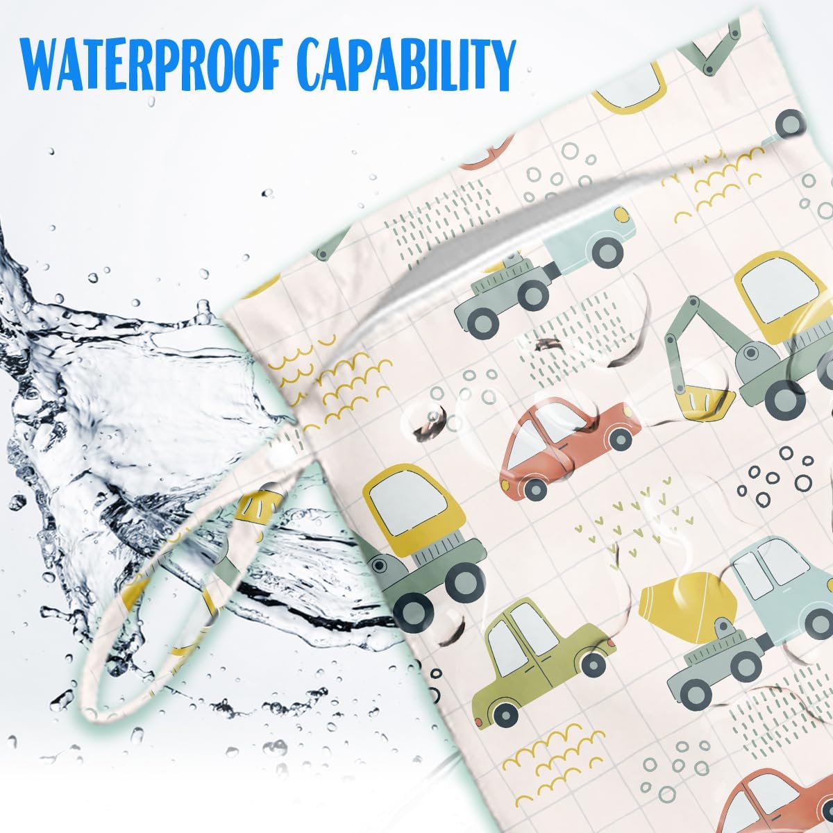 Wet Bag for Baby Swimsuit Dirty Clothes Diaper Yoga Gym, Wet Dry Bag, Beach Vacation Essential for Travel Poor Bathing Daycare