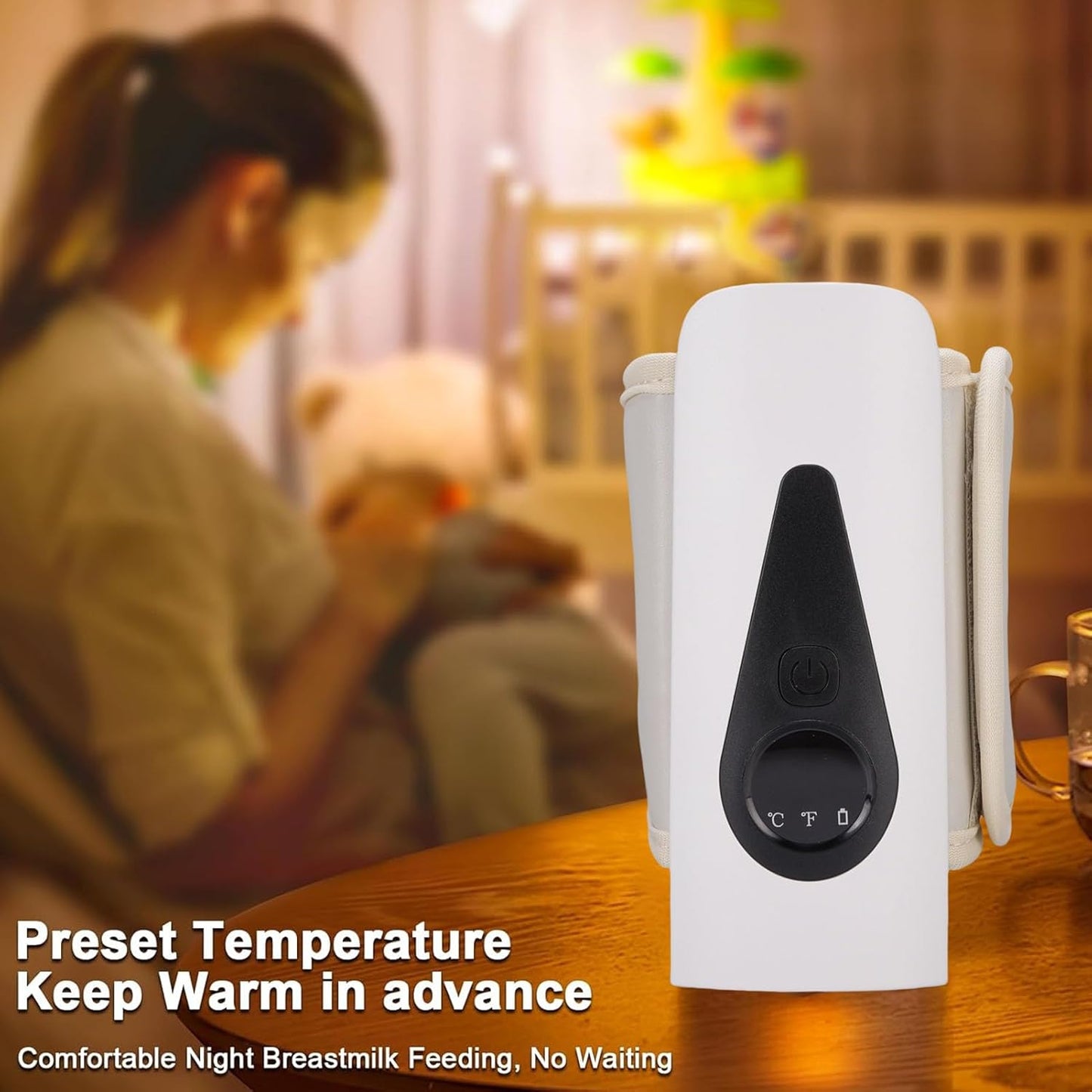 Portable Baby Warmer, Fast Breastmilk Warmer for Travel, Electric Warmer with Compact Design, Baby Feeding On Go, Compact Electric Warmer for Comfortable Use