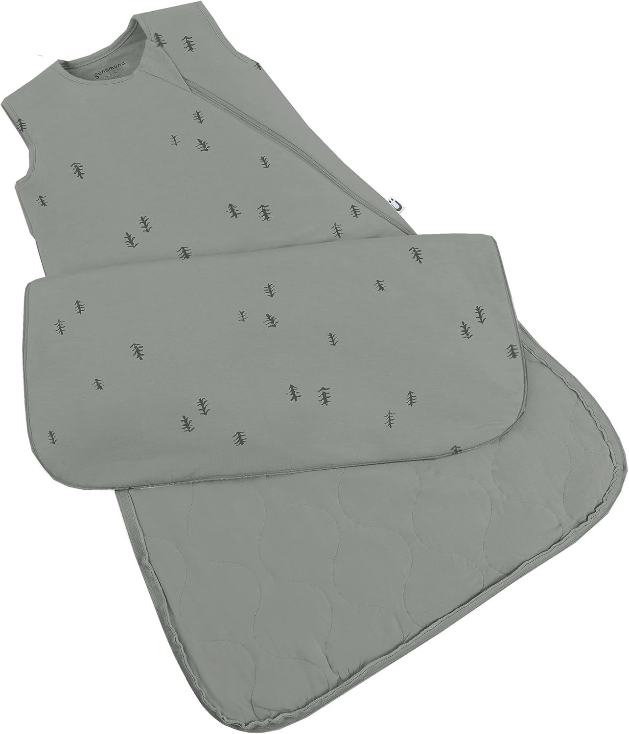 GUNAMUNA günamüna Unisex Baby, Toddler Wearable Blanket, Sleeping Bag Bamboo Rayon, Sleep Sack with Diaper Zipper, 2.6 TOG
