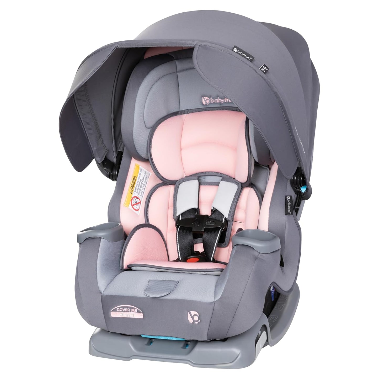 Baby Trend Cover Me 4-in-1 Convertible Car Seat, Desert Pink