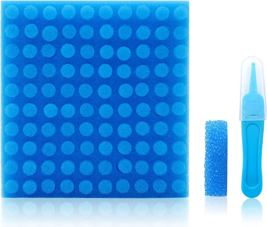 Nasal Aspirator Hygiene Filters 100PCS, Replacement for NoseFrida Nasal Aspirator Filters Safe Environmental, BPA, Phthalate & Latex-Free (100 Count +Tweezer)