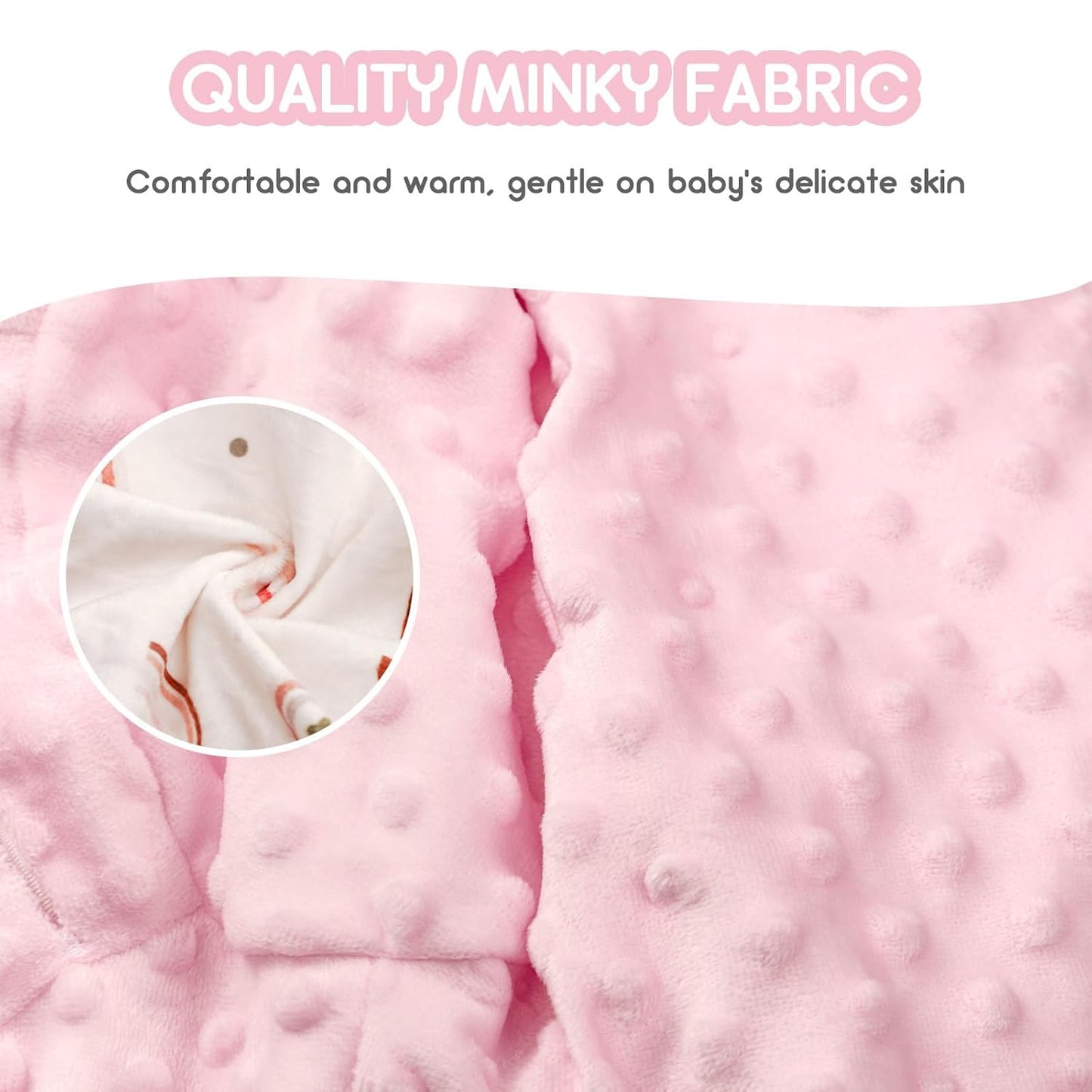 DILIMI Minky Seat Cover Compatible with Bumbo Seat, Removable Ultra Soft Comfortable Warm Seat Slipcover for Baby Girl and Boy, Rainbow