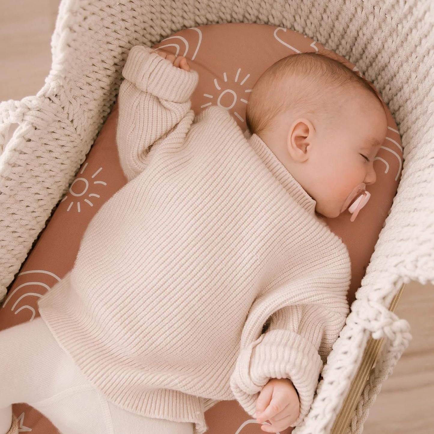 Yoofoss Bassinet Sheets for Baby,3-Pack Fitted Bassinet Sheets Set Compatible with Halo Bassinest Swivel Sleeper,Baby Delight,Angelbliss,Soft Breathable Bassinet Mattress Sheets (Brown+Animals)