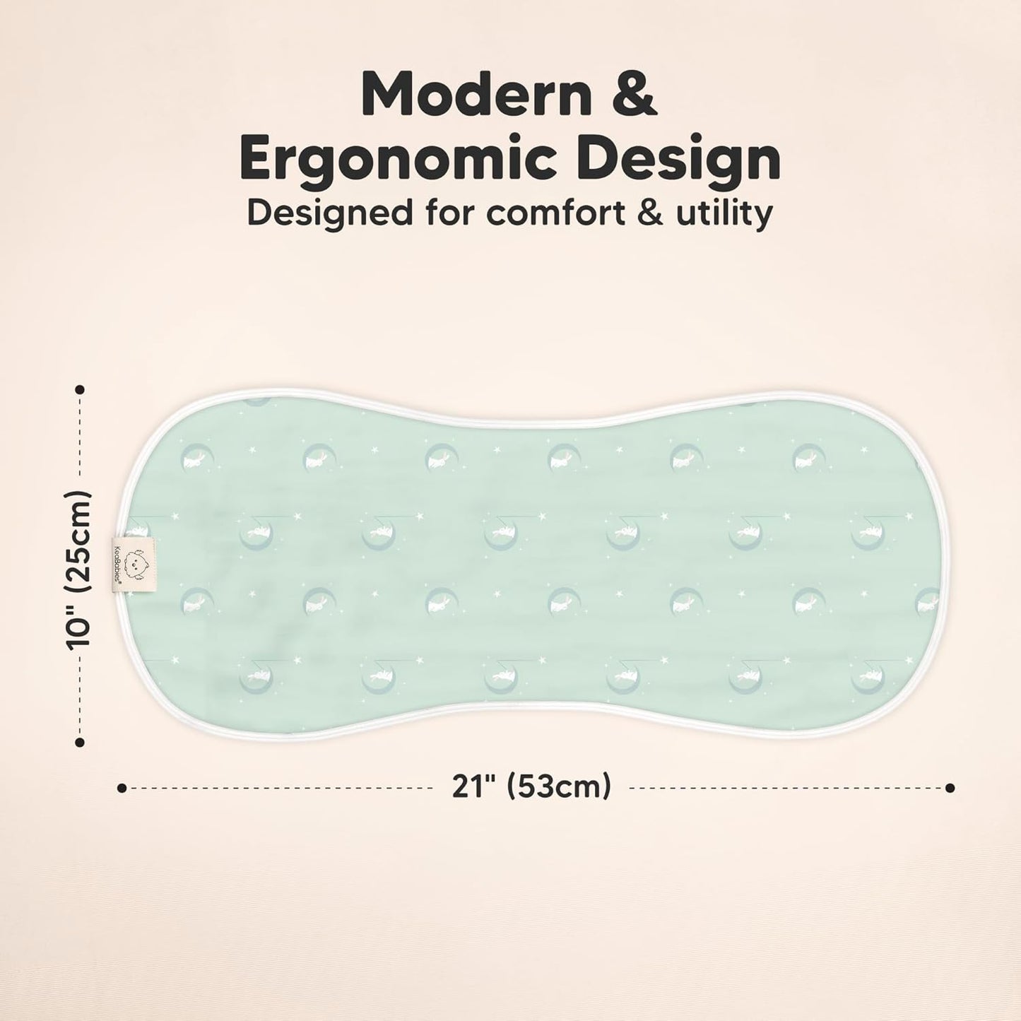 5-Pack Muslin Burp Cloths Baby Boy, Girl - Very Absorbent Baby Burp Cloth Rags, 8-Layers Viscose Derived from Bamboo Cotton Muslin Towel, Super Soft Spit Up Rags, No Shrink Washcloths (Lunaris)