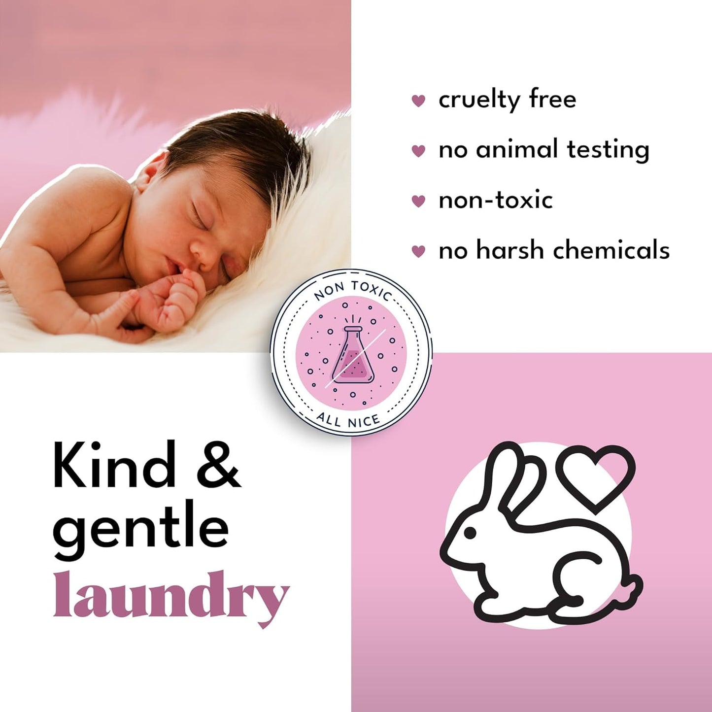 Zero Trace All Natural Baby Laundry Detergent Sheets - Powerful Eco-Friendly Travel Laundry Strips for Sensitive Skin (144 Loads 72 Sheets)