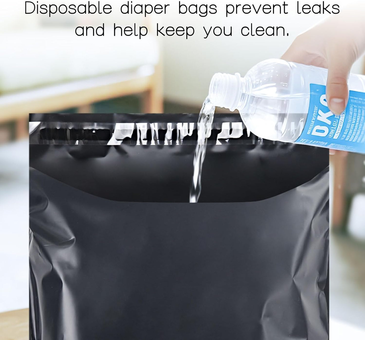 Adult Diaper Disposal Plastic Bags for Adult Catheter Bags Disposal,Self-Adhesive Strips to Seal in Odours,Waterproof and Leak-Proof,Suitable for Elderly Nappy Care at Home and Travel (200)