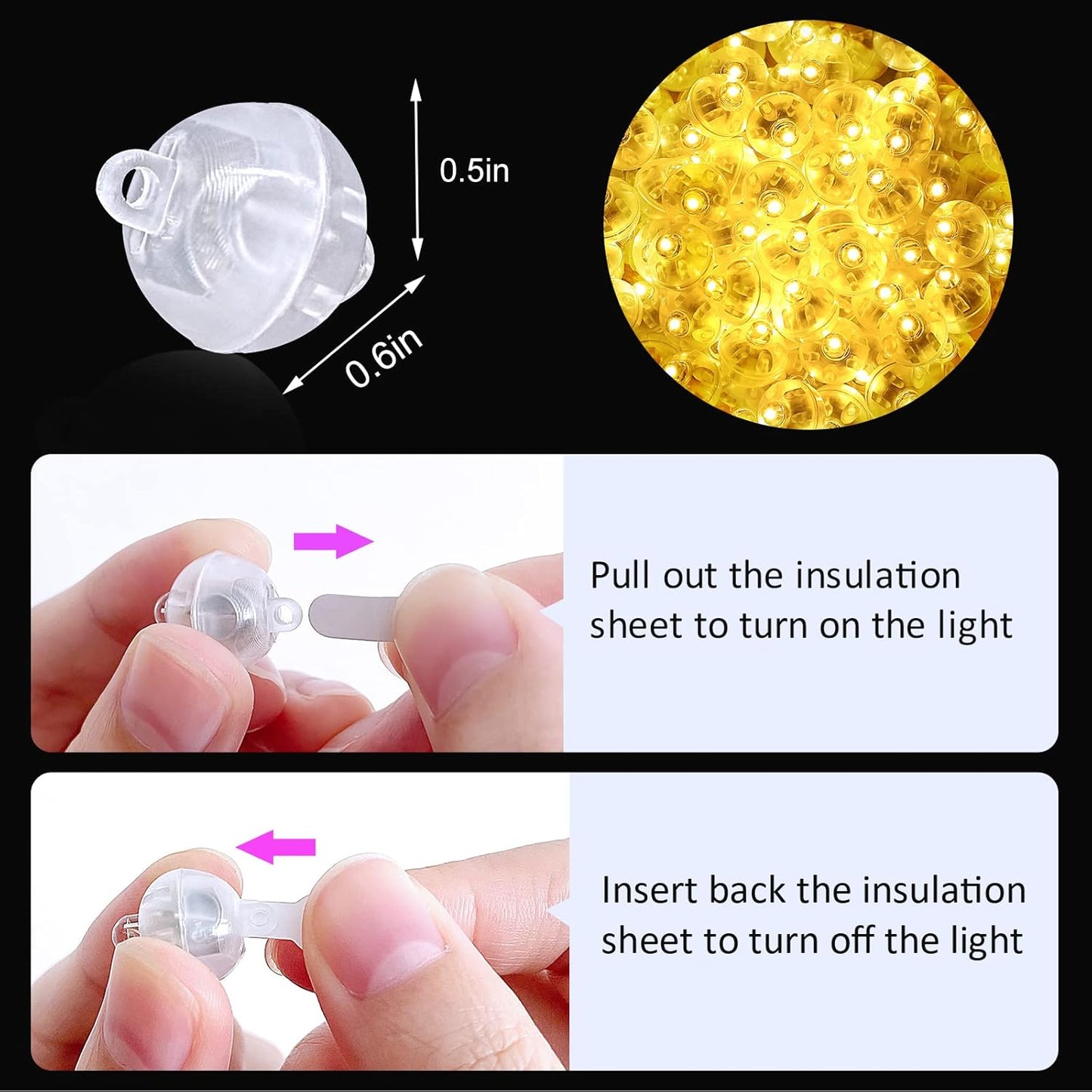 ZGWJ 200PCs Mini Led Lights,Led Balloons for Party Decorations Neon Party Paper Lantern Easter Eggs Birthday Party Wedding Halloween Christmas Decoration