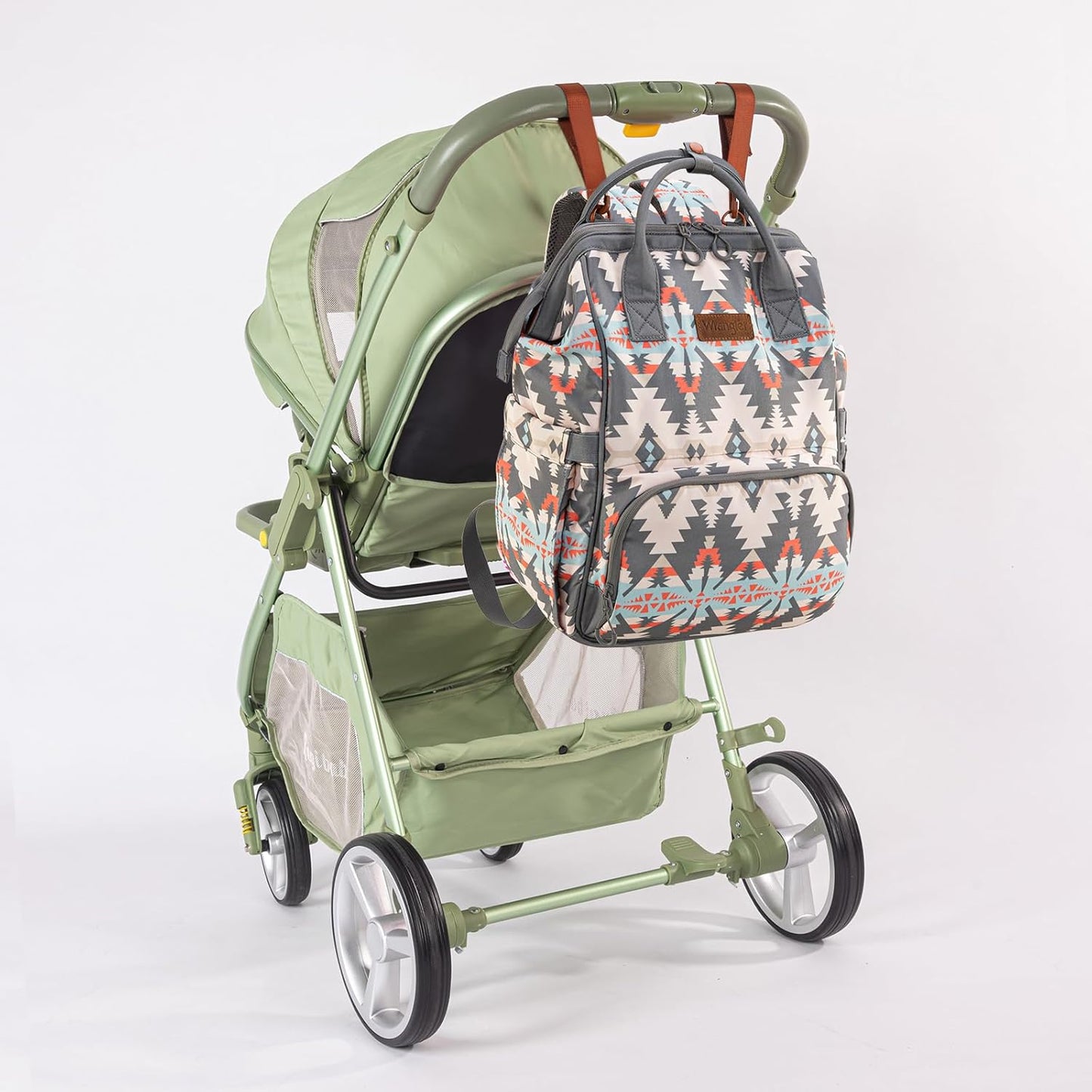 Wrangler Callie Diaper Bag Backpack with Stroller Straps Multifunction Baby Travel Bag WG2210-9110GY