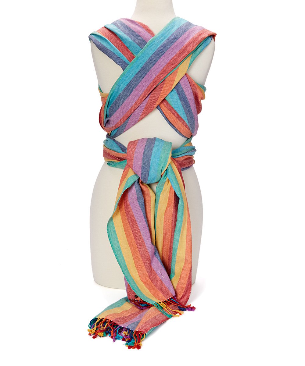 Woven Wrap Baby Carrier for Infants and Toddlers (Summer Rainbow)