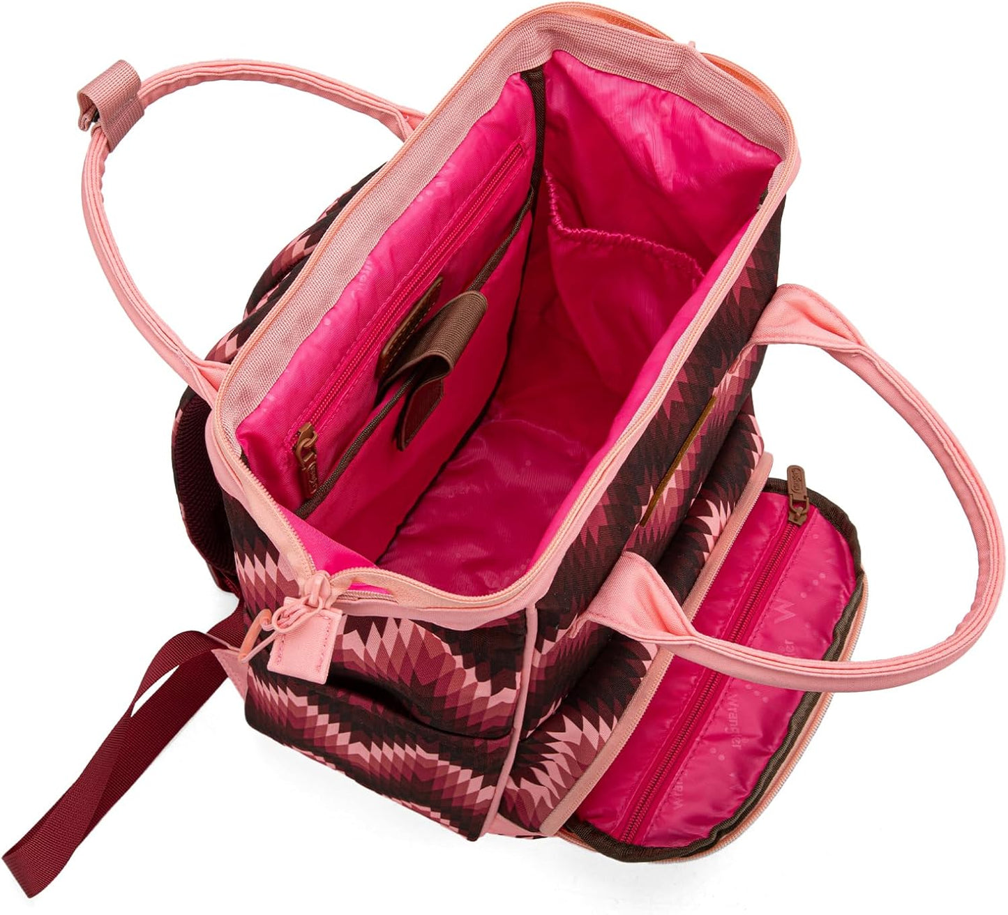 Montana West Wrangler Aztec Callie Diaper Bag Backpack with Stroller Straps Multifunction Baby Travel Bag WG2211-9110DPK