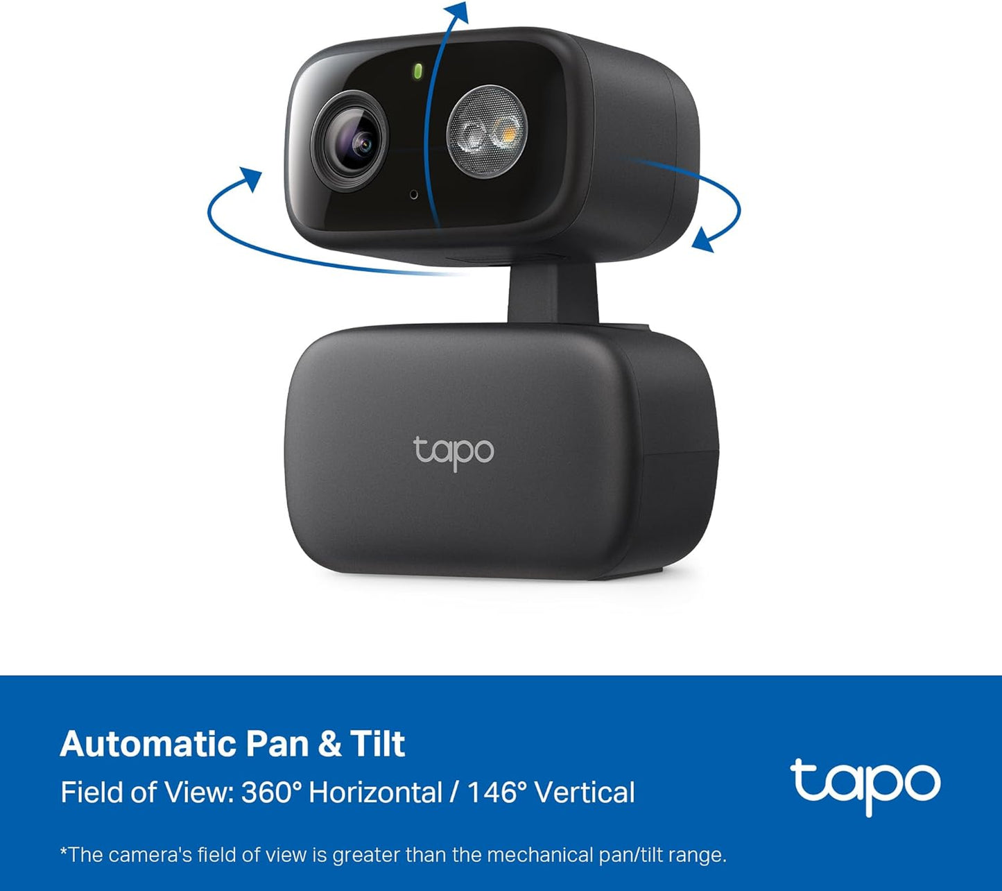 Tapo 1080p Pan/Tilt Indoor/Outdoor Security Camera – Free Person/Baby Cry Detect & Motion Track, 360° View, Color Night Vision, SD/Cloud Storage, Works w/Alexa & Google Home HybridCam 360