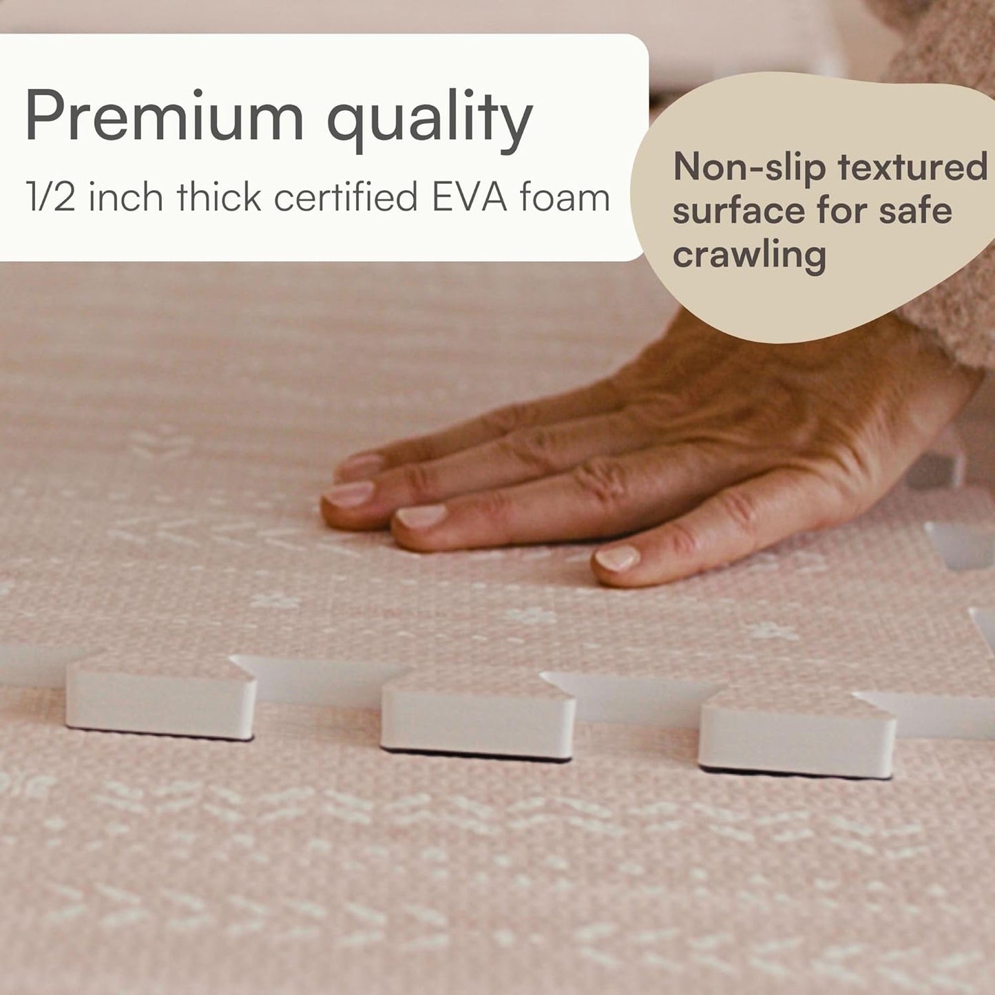 Lillefolk Baby Play Mat for Floor – 4x6ft Dusk | Soft Non Toxic Premium EVA Foam Tiles for Tummy Time, Crawling & Playroom – Waterproof Interlocking Floor Mat for Babies & Toddlers (6 Tiles)