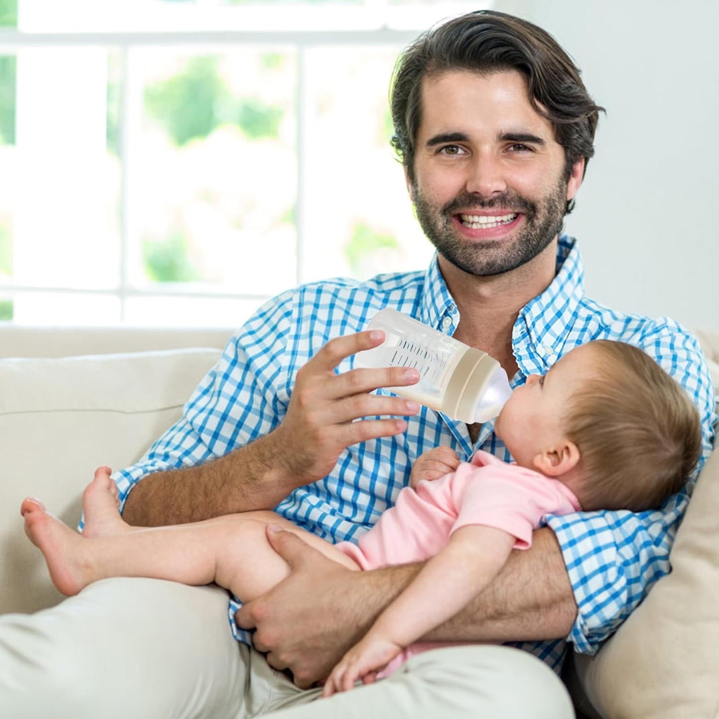 Bottle Nipples Compatible with Spectra with Baby Safe Soft Silicone,Medium Flow Nipples for Bottles Compatible with Spectra,Size 0-12 Month,2PCS (M)