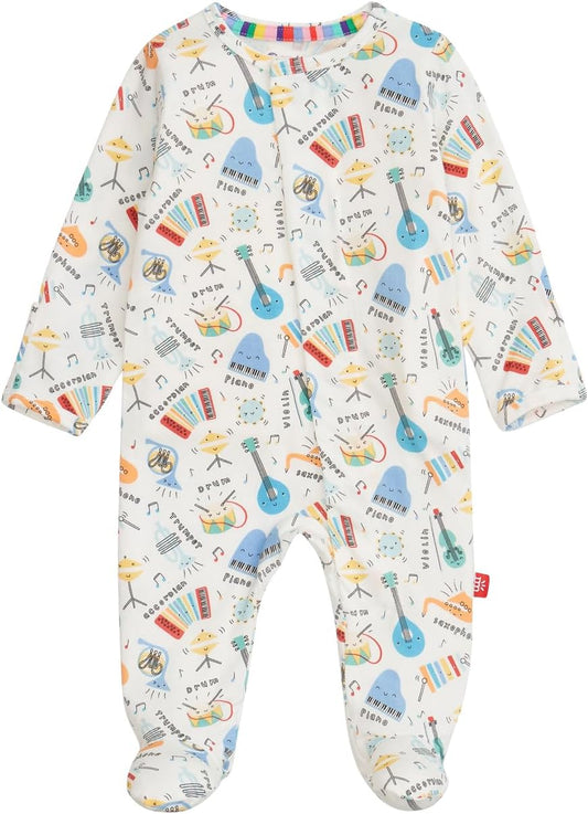 Magnetic Me Girls Modal Magnetic Baby Footie Pajamas | Silky Soft Modal Fabric | Baby Sleepers Available Sizes PRE - 24M
