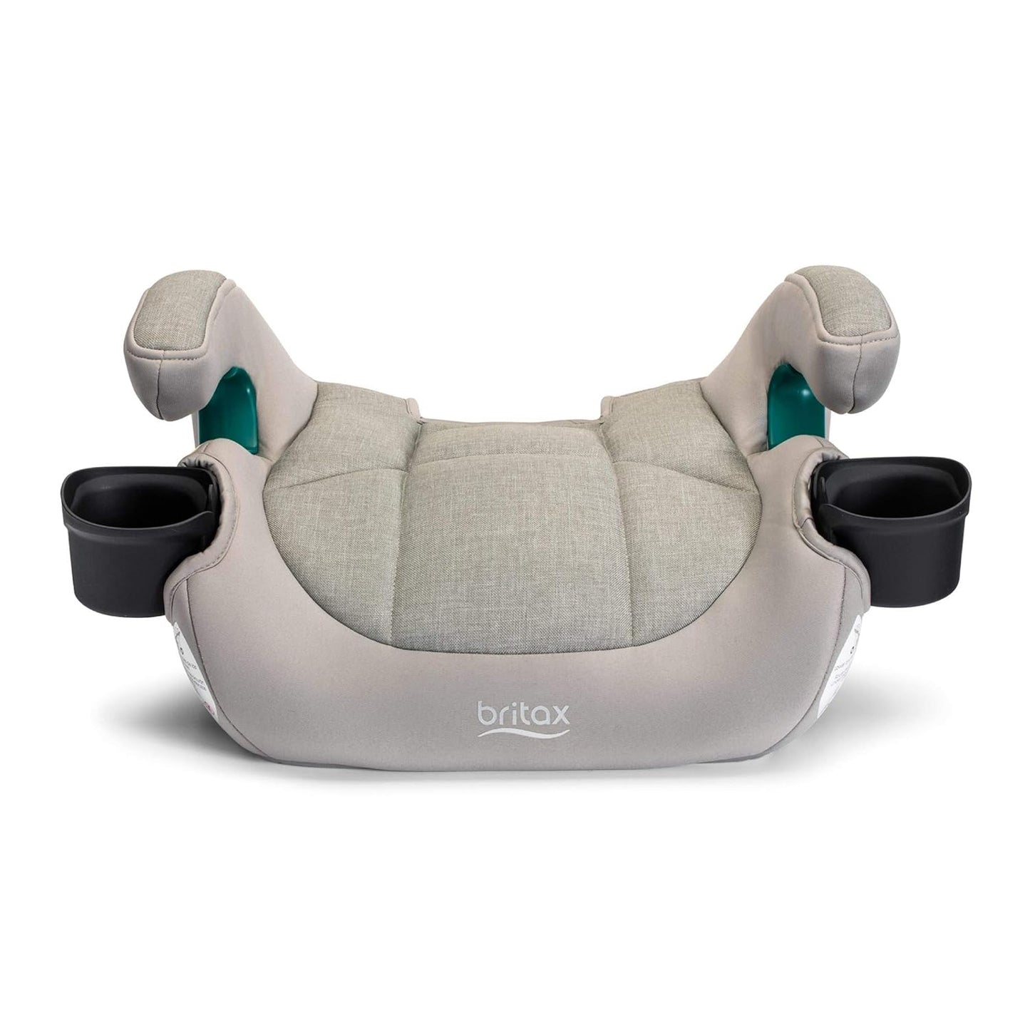 Britax UpNGo Click Backless Booster Car Seat with Rigid Latch, Lightweight and Portable Travel Booster with Slim Design and PosturePlus, Accommodates Kids up to 120 Lbs and 63” – Parchment