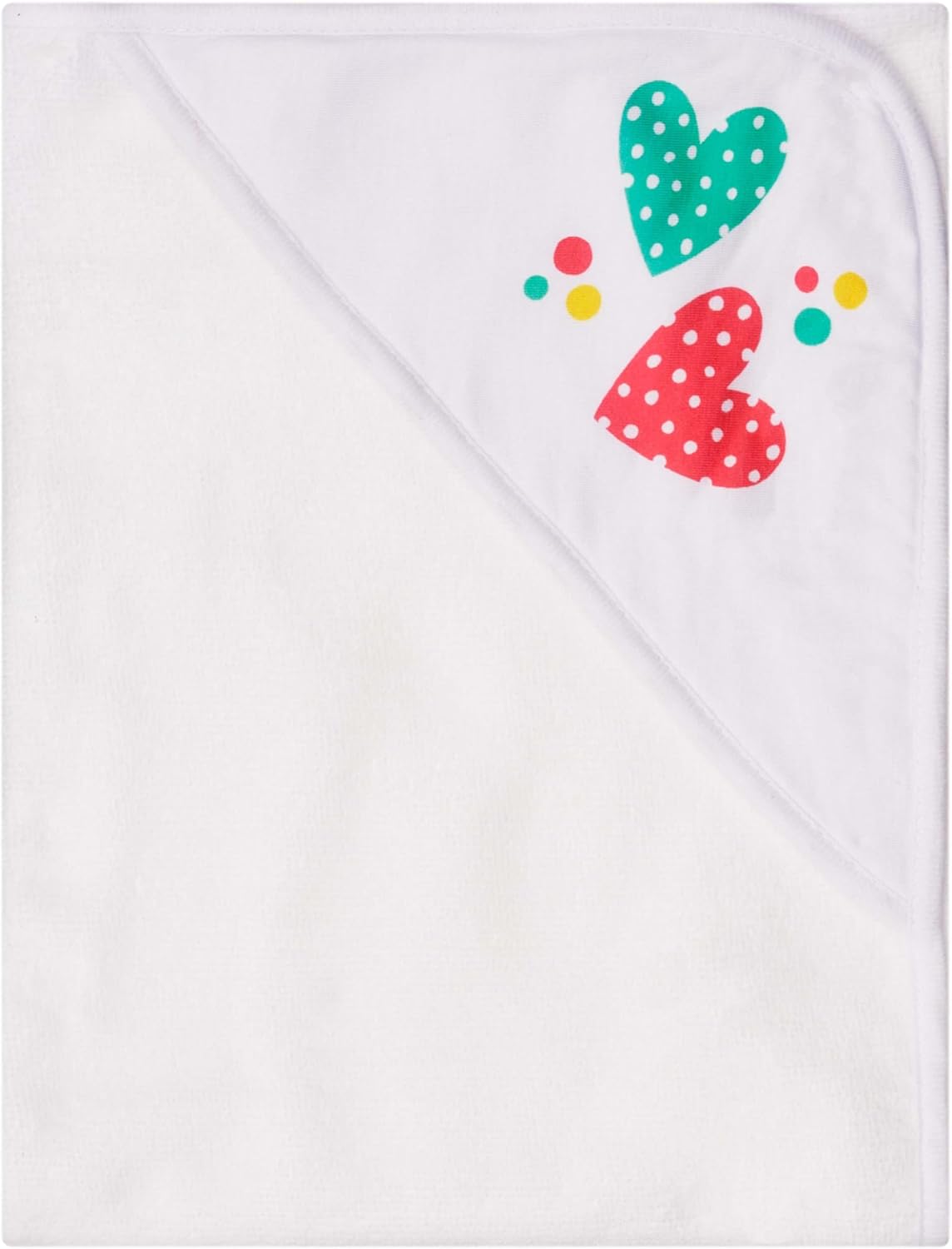 Hooded Baby Towels 3-Pack – Soft Baby Bath Towels with Hood for Newborns & Toddlers, Baby Hooded Towel Set, 30" x 26" (Candy Hearts)