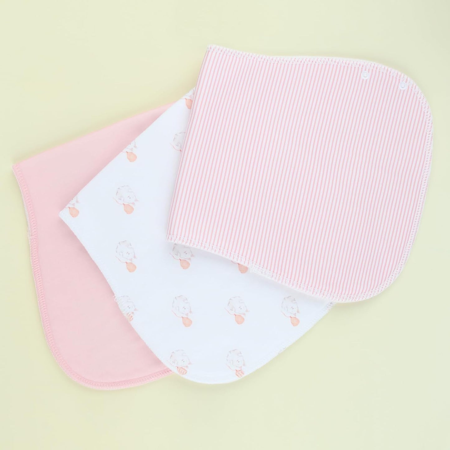 2-in-1 Burp Cloths and Baby Bibs - 6 Pack Large Super Absorbent Soft Cotton Burping Cloths for Spit Up, 3 Layers Thick Baby Burp Rags for Girls & Boys