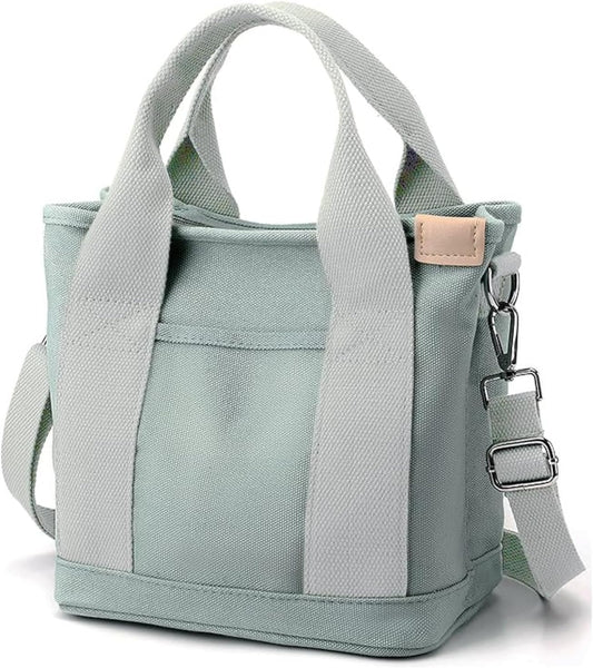 Small Tote Bag with Zipper Tote Bag for Women Canvas Crossbody Bag Shoulder Bag Satchel Hobo Bag Messenger Bag 2025