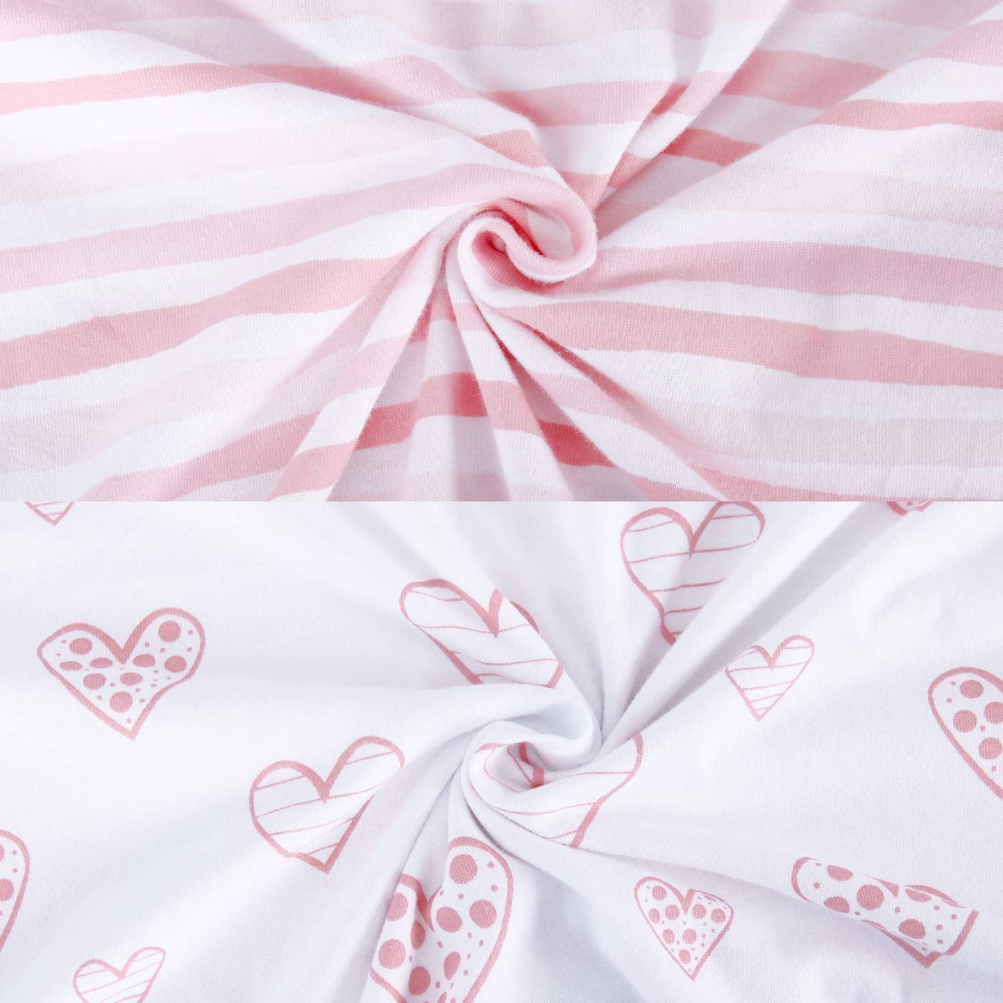 Bassinet Sheets Fit for Dream On Me Traveler/Skylar/Lotus Bassinet, INFANS, Maydolly and Evolur Stellar Bassinet, 2 Pack, 100% Jersey Knit Cotton, Breathable and Heavenly Soft, Pink