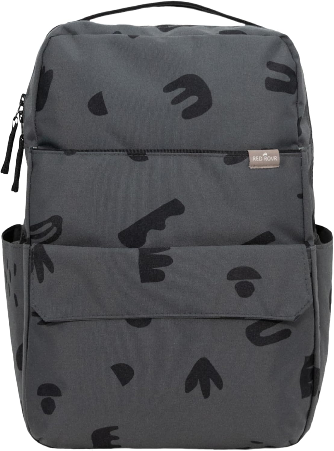 RED ROVR Roo Lightweight 1 LB Diaper Bag Backpack | 11 organizational pockets| Durable & Water-Resistant (Charcoal Doodle)