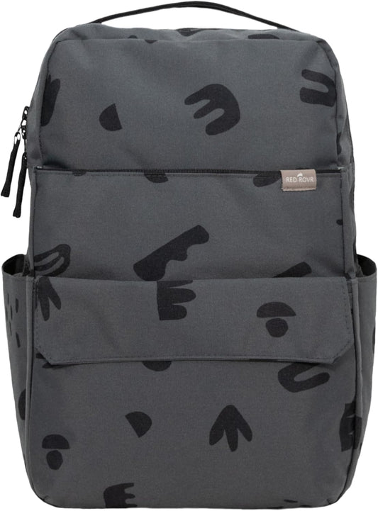 RED ROVR Roo Lightweight 1 LB Diaper Bag Backpack | 11 organizational pockets| Durable & Water-Resistant (Charcoal Doodle)