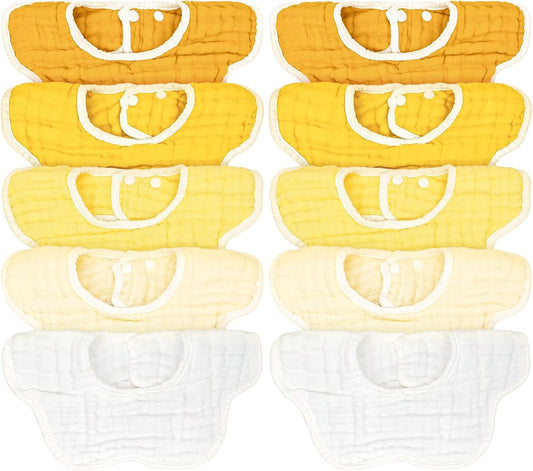 Baby Bibs Muslin Drool Teething Drooling Bibs for Baby Girl Boy Muslin Cotton