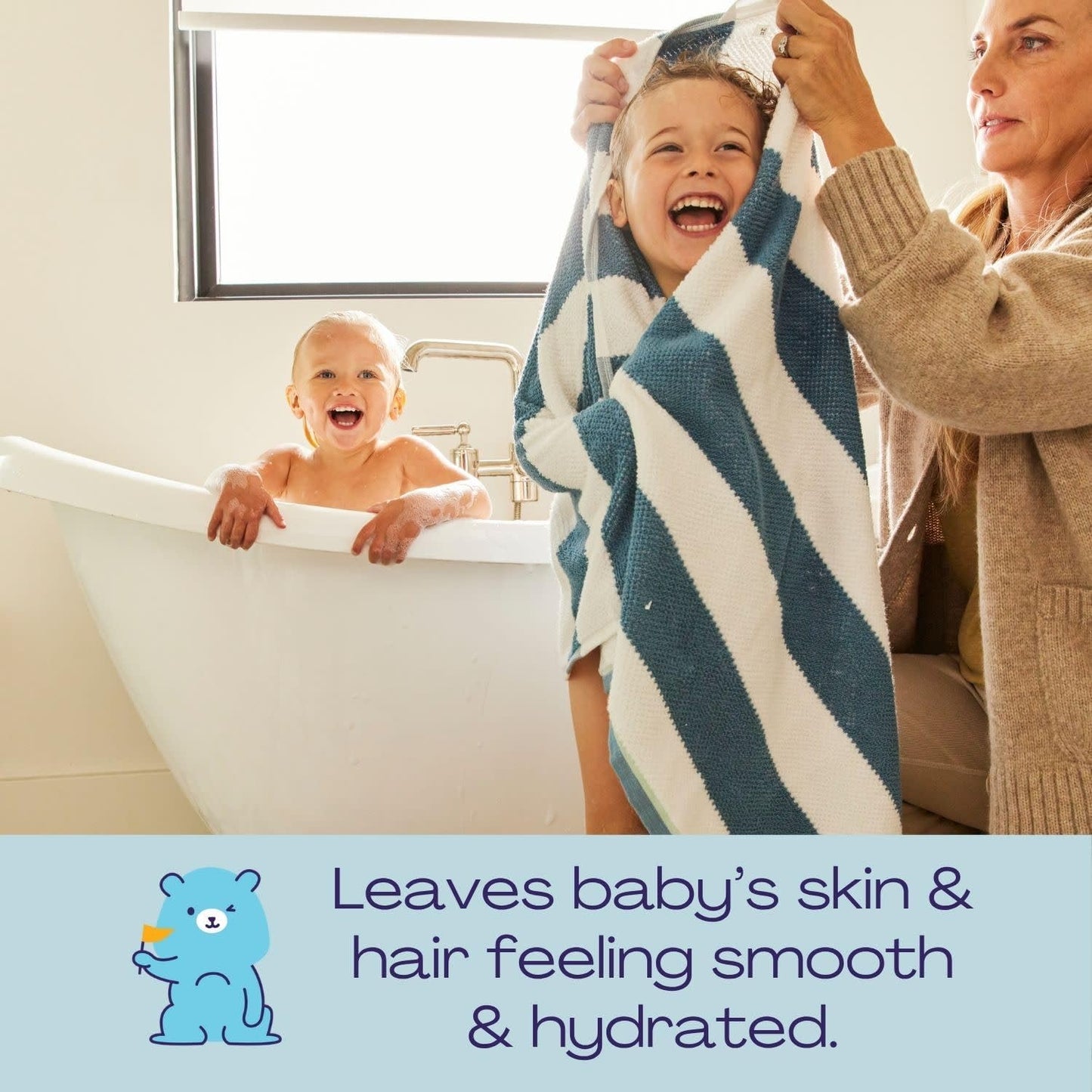 Hello Bello Ultra-Hydrating Baby Shampoo & Body Wash, Fragrance-Free, Tear Free & Safe for Sensitive Skin, Dermatologist Tested & Pediatrician Approved, 10oz Bottle