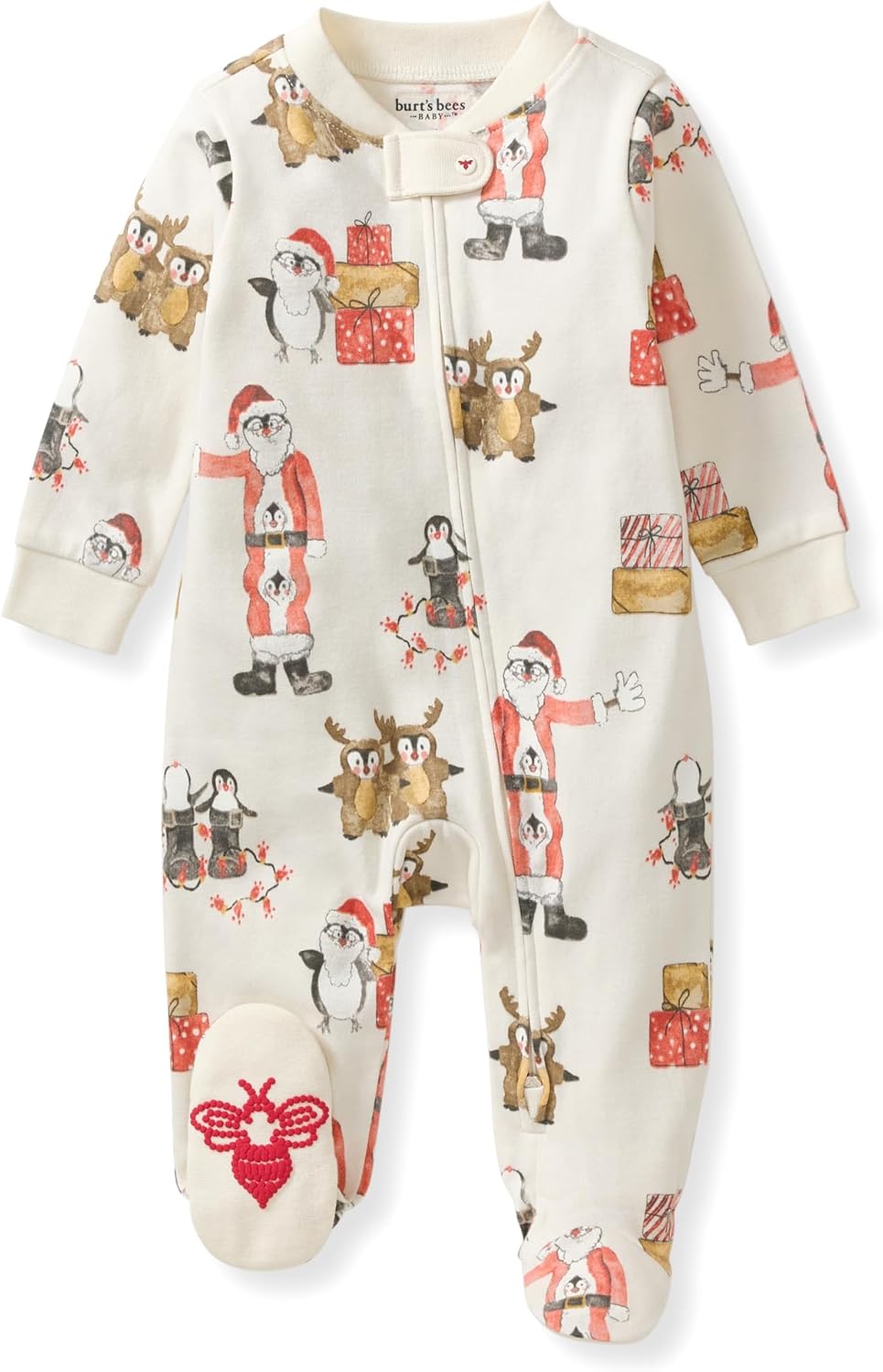 Burt’s Bees Baby Boys' One-Piece Sleep and Play 100% Organic Cotton PJs