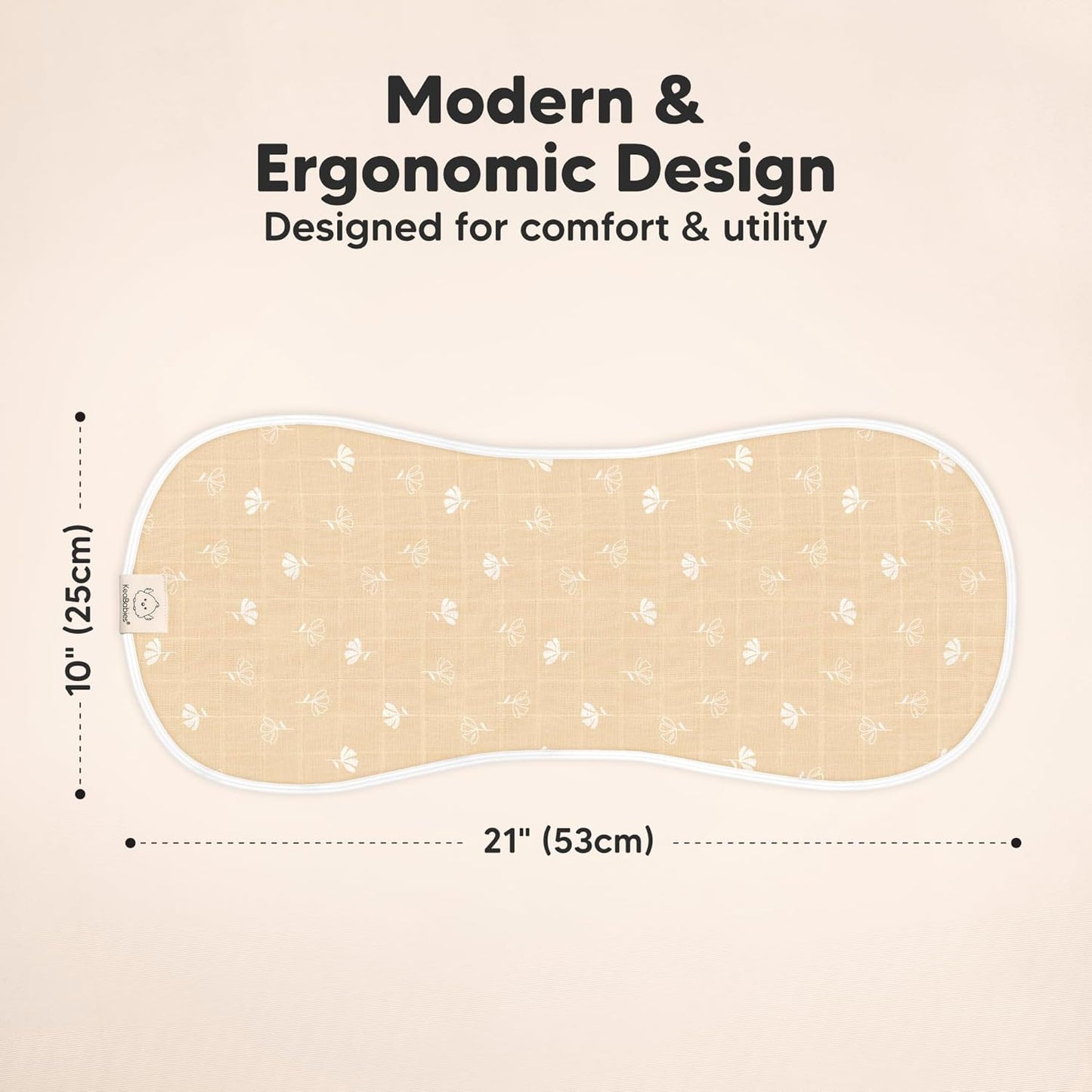 5-Pack Muslin Burp Cloths Baby Boy, Girl - Very Absorbent Baby Burp Cloth Rags, 8-Layers Viscose Derived from Bamboo Cotton Muslin Towel, Super Soft Spit Up Rags, No Shrink Washcloths (Wild Bloom)