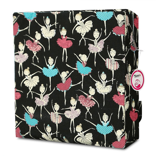 Zicac High Chair Portable Booster Seat Cushion Travel Dining Seat Pad for Toddler Kids Baby Infant Washable Thick Chair Seat Pad (Black)