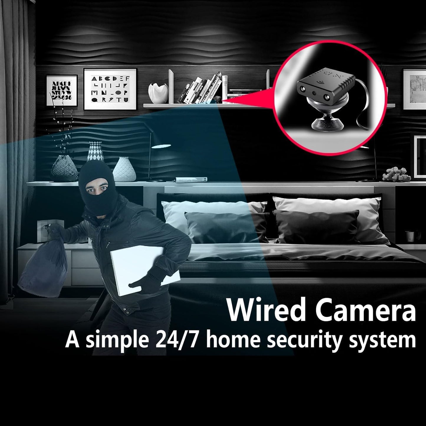 Wireless Wifi Camera,HD1080P WiFi Home Camera For Home Security,Pet Camera,Baby Monitor Camera with Night Vision,Motion Detection,Cloud Storage,Remote Viewing for Indoor/Outdoor with iOS Android APP