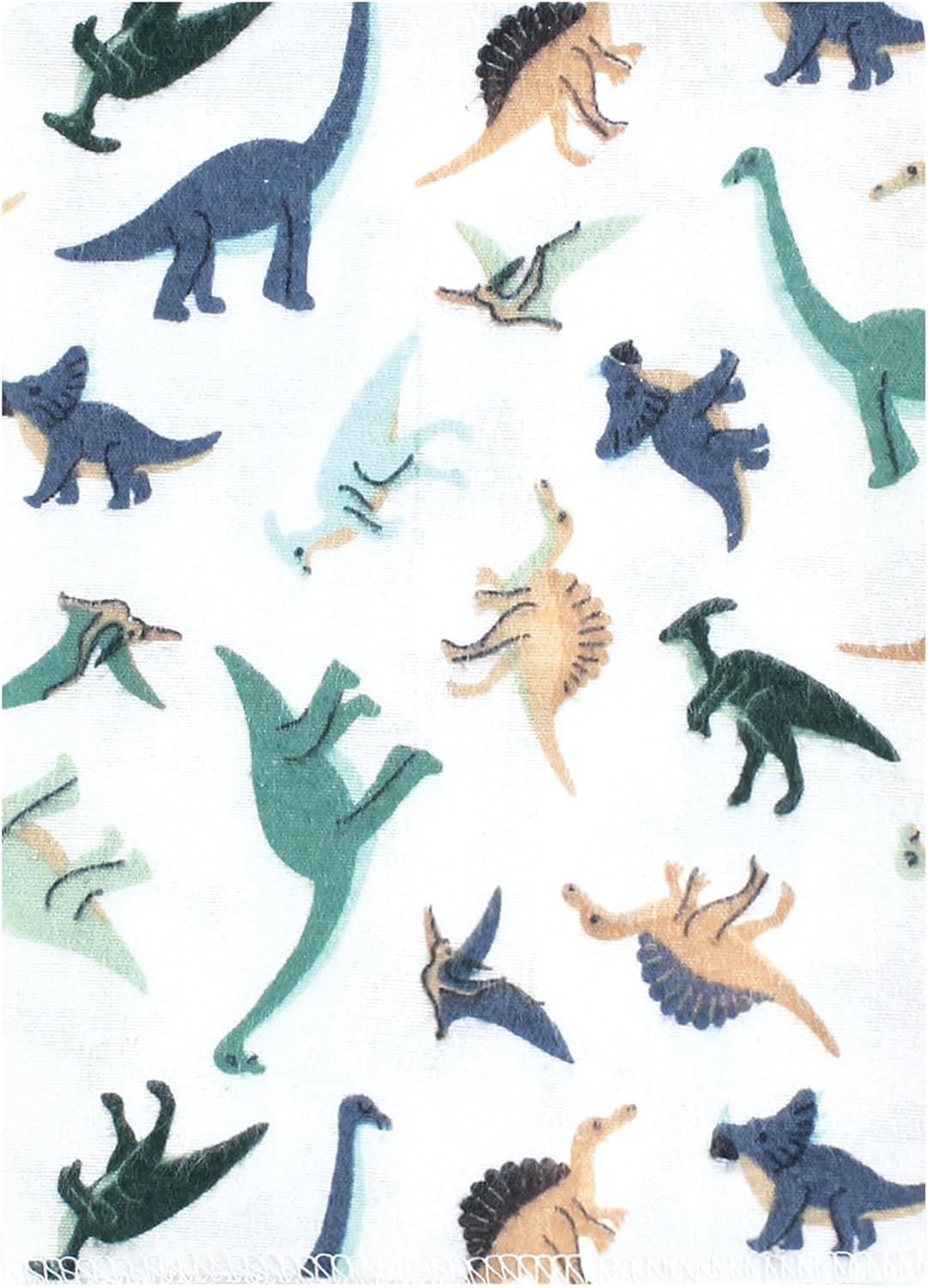 Luvable Friends Hudson Baby Flannel Burp Cloths 12pk, Dino Pals