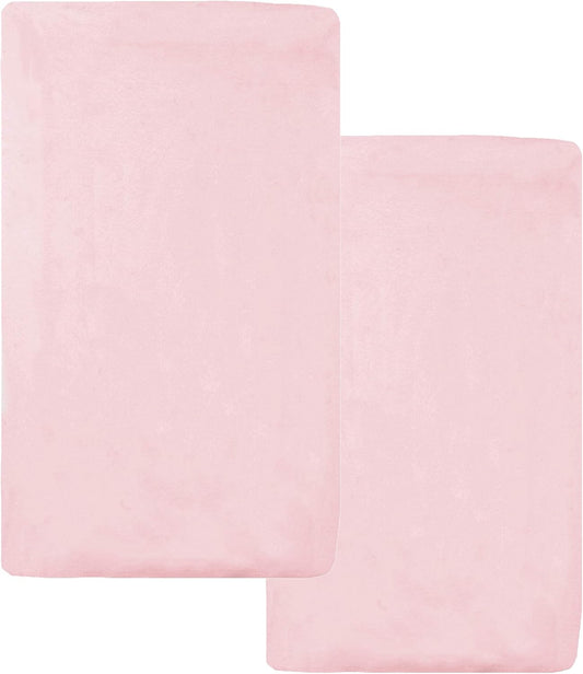 American Baby Company 2 Pack 100% Natural Cotton Fitted Cradle/Bassinet Sheets 36" x 18" - Soft, Breathable & Hypoallergenic Bed Sheets, Pink, Neutral for Boys & Girls
