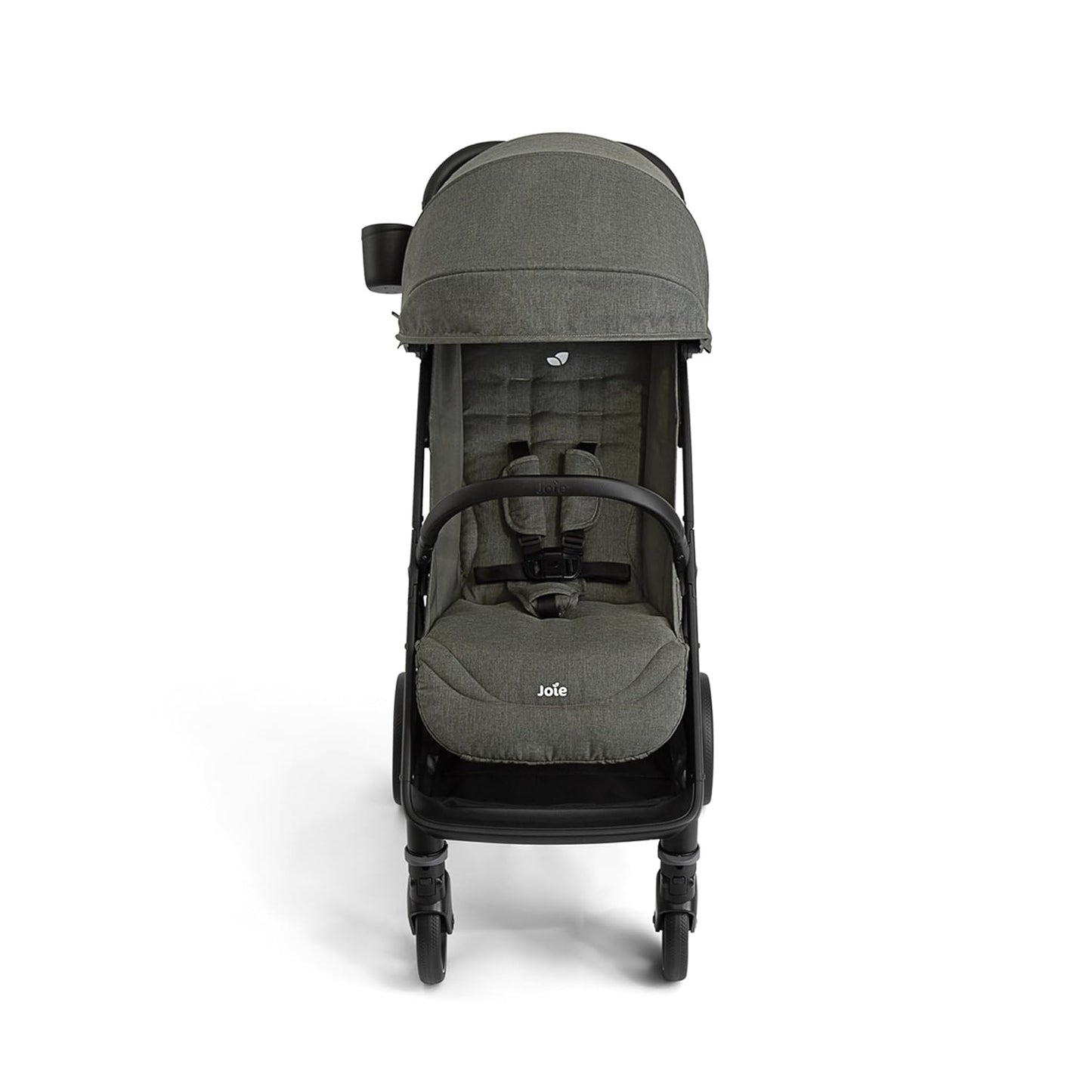Joie Nutmeg and Rue Travel System – Travel Friendly Compact Stroller with Automatic Fold, Lightweight Car Seat & Anti-Rebound Base (Evergreen)