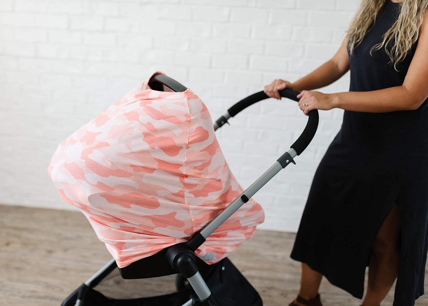Remi Copper Pearl Multi-Use Cover: Car Seat, Nursing, Stroller - Stretchy Fabric, All-Season, Stylish Designs, Easy Access