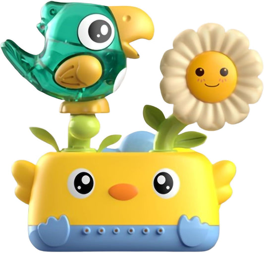 Interactive Bath Toys for Toddlers,Baby Waterfall Bathtub Toy W/Suction Cup & Spoon,Waterfall Spinning Gears Toys for Babies (Ages 1-3)